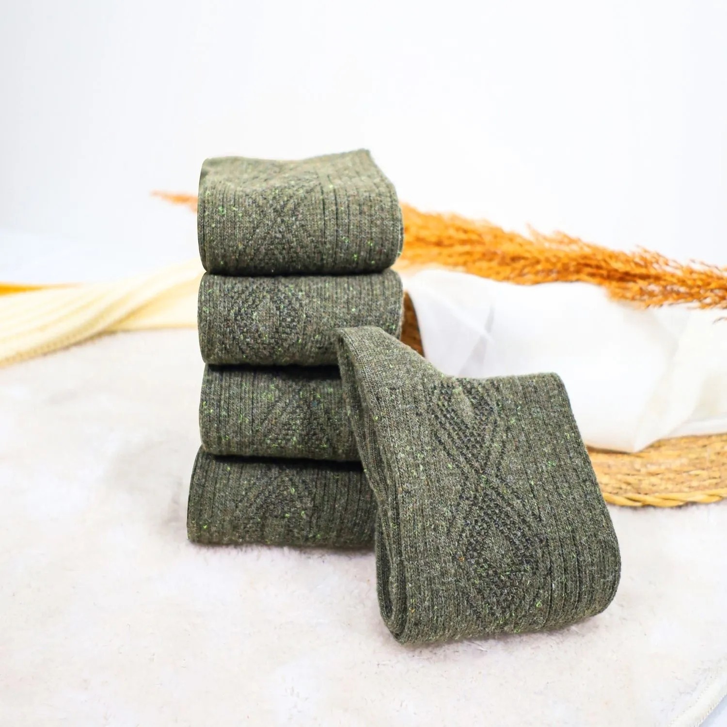 Kral Socks Erkek Kışlık Termal Etkili (5'li Paket) Lambswool Kuzu Yün Çorap görsel 2