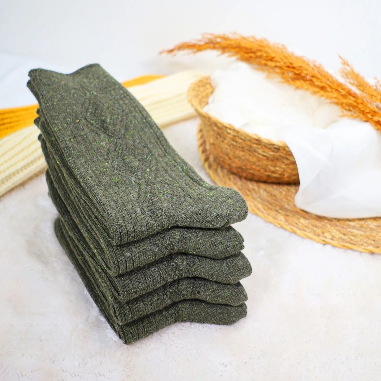 Kral Socks Erkek Kışlık Termal Etkili (5'li Paket) Lambswool Kuzu Yün Çorap görsel 4