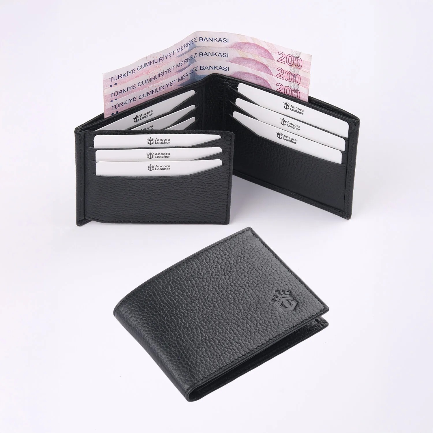 Ancora Leather Hakiki Deri Erkek CÜZDAN-26500-SIYAH