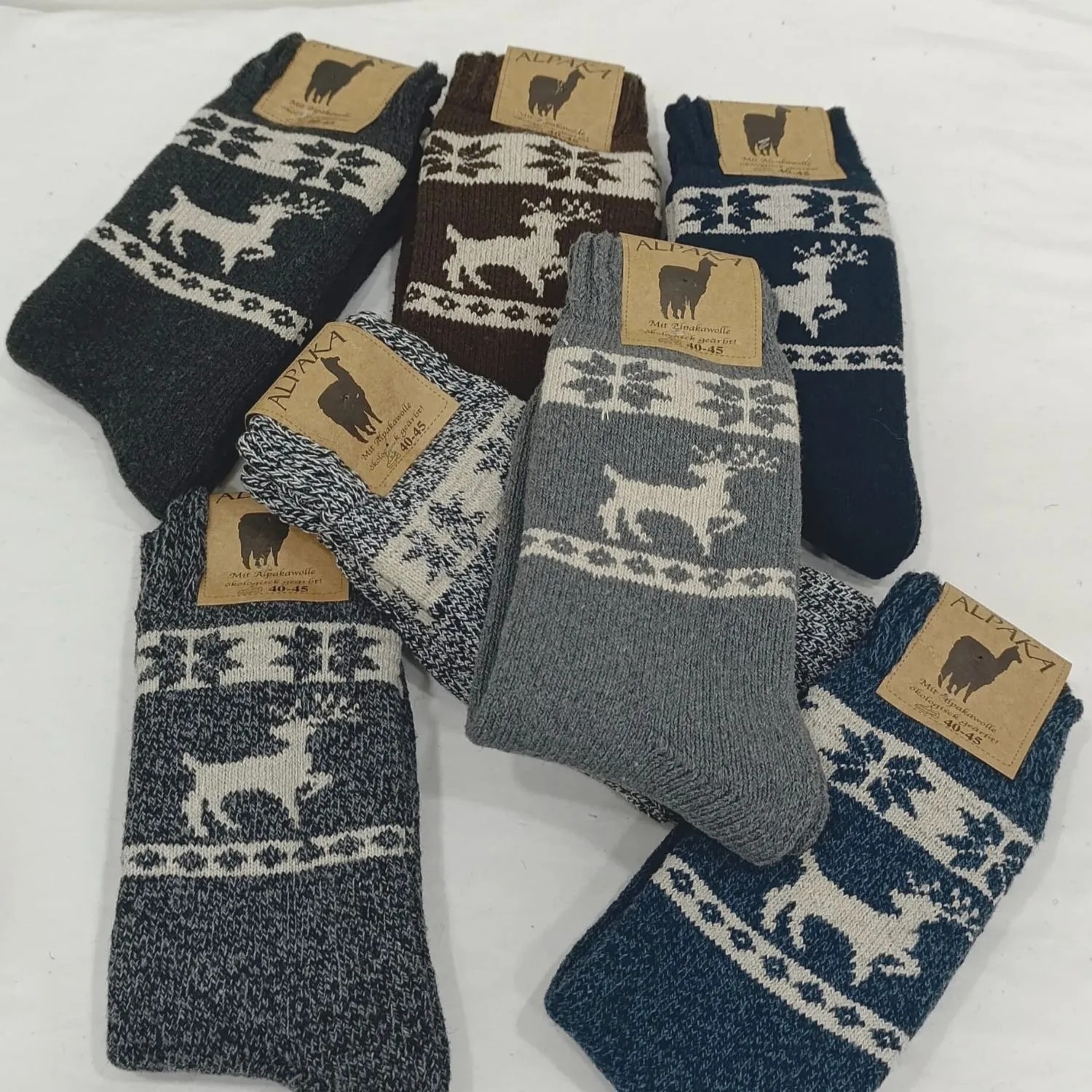 Kral Socks Unisex 3'lü Alpaka Yünlü Çorap Termal Kalın Yumuşak Kışlık Bot Çorabı görsel 7