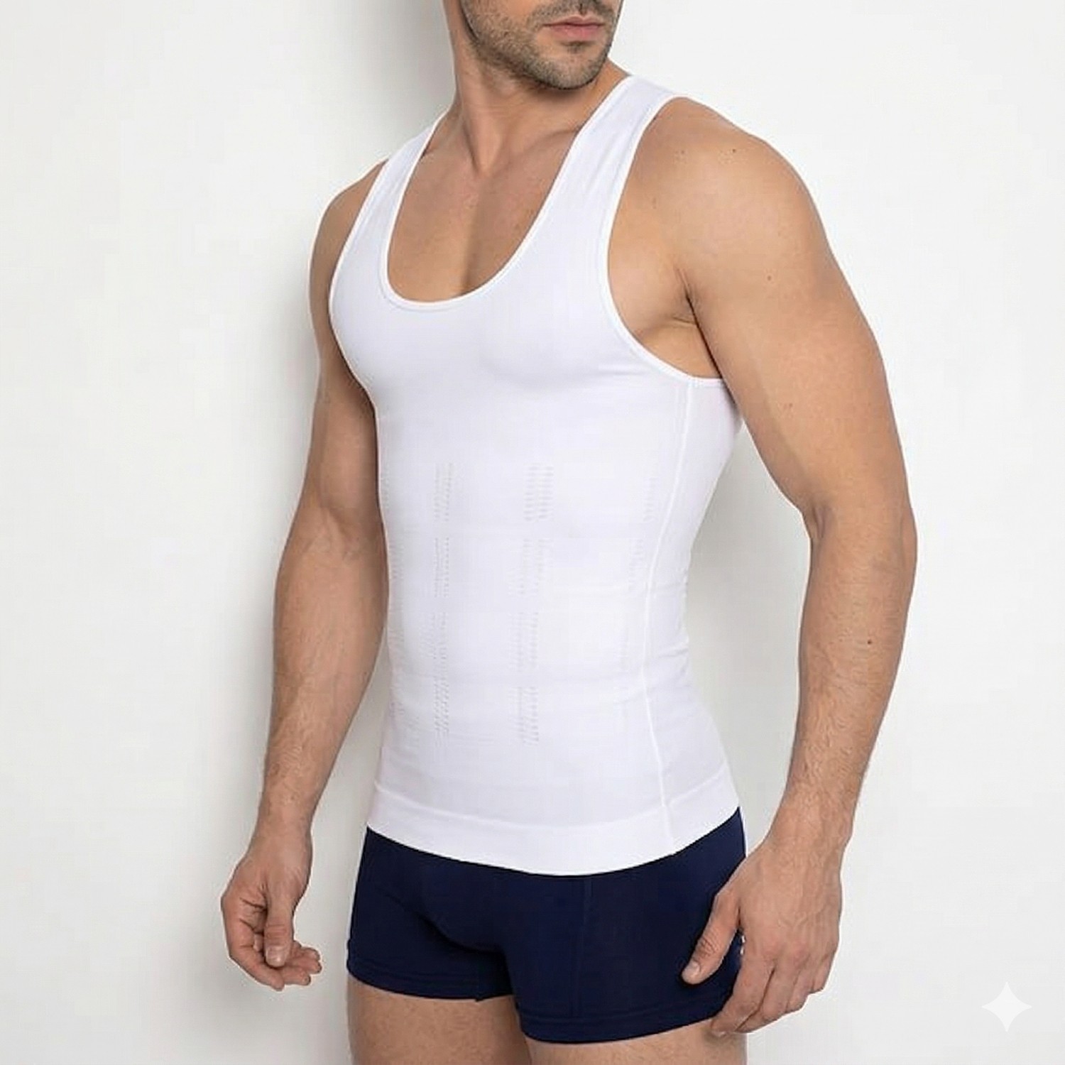 Sweet Sauna Myreınıng Bel Göğüs Göbek ve Karın Bölgesi Toparlayıcı Sıkılaştırıcı Dik Duruşu Yardımcı Jinekomasti Erkek Beyaz Atlet Korse
