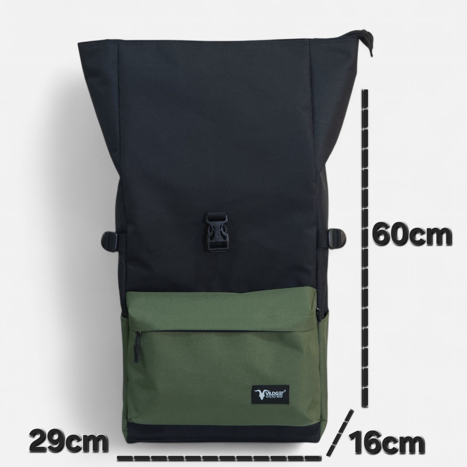 Vildget Laptop Bölmeli Sırt Çantası Rolltop Backpack görsel 6
