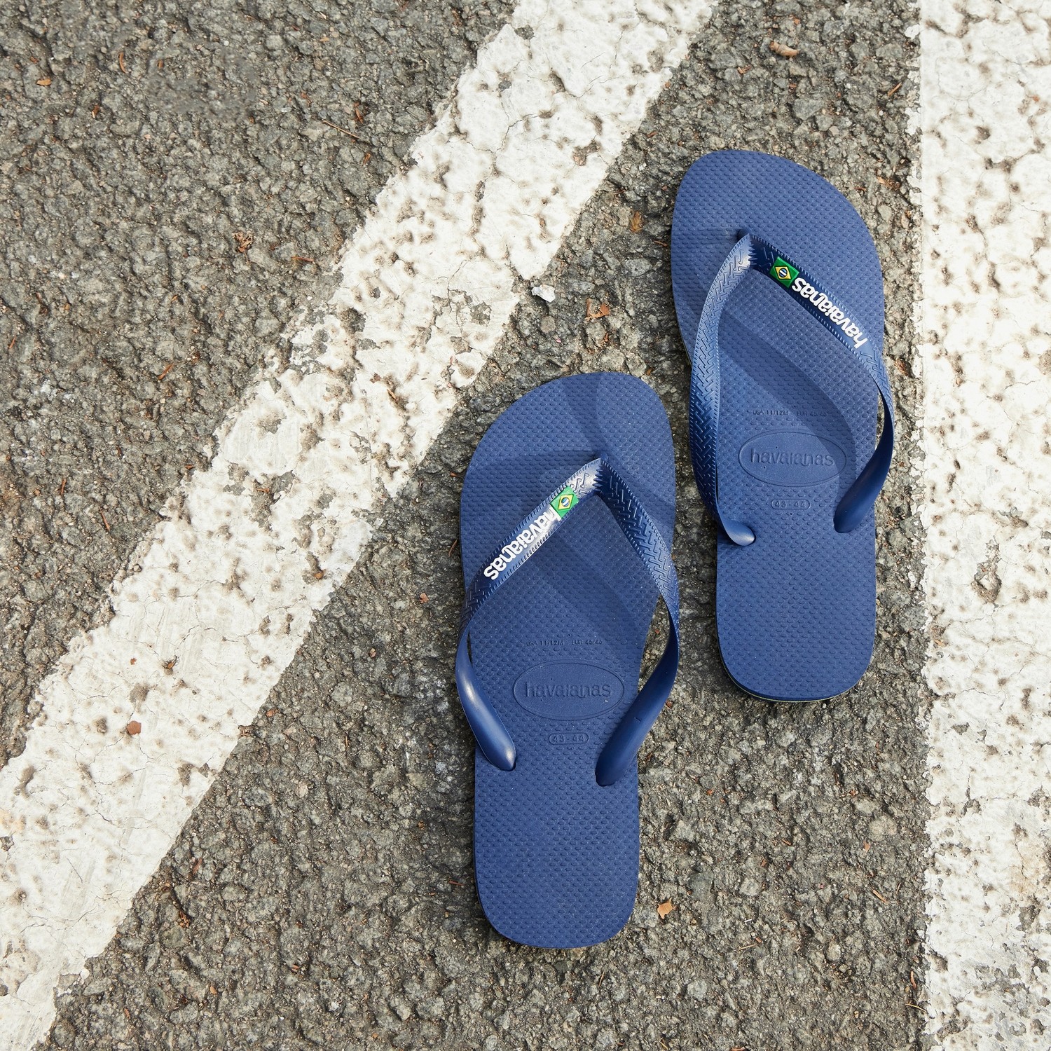 Havaianas Havanias Brasil Logo Lacivert Blue Lacivert Erkek Terlik 4110850-0555 görsel 7