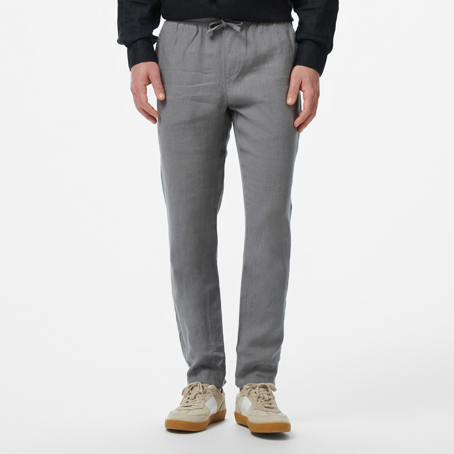 Nautica Erkek Gri Jogger Keten Pantolon görsel 3