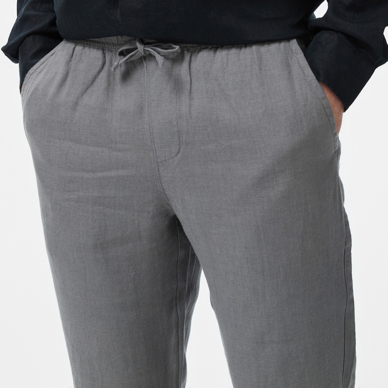 Nautica Erkek Gri Jogger Keten Pantolon görsel 4
