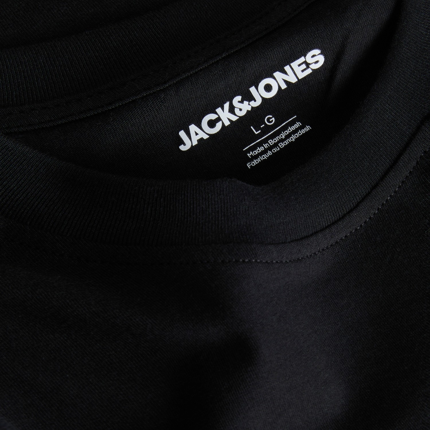 Jack & Jones Erkek Gögüs Baskılı Bisiklet Yaka Tisört Kısa Kol Basic Stil görsel 7