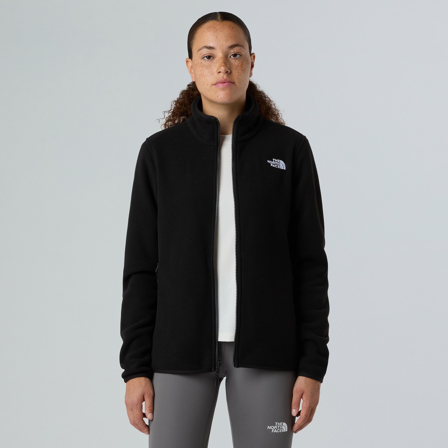 The North Face Glacier Fleece Kadın Siyah Outdoor Polar görsel 2