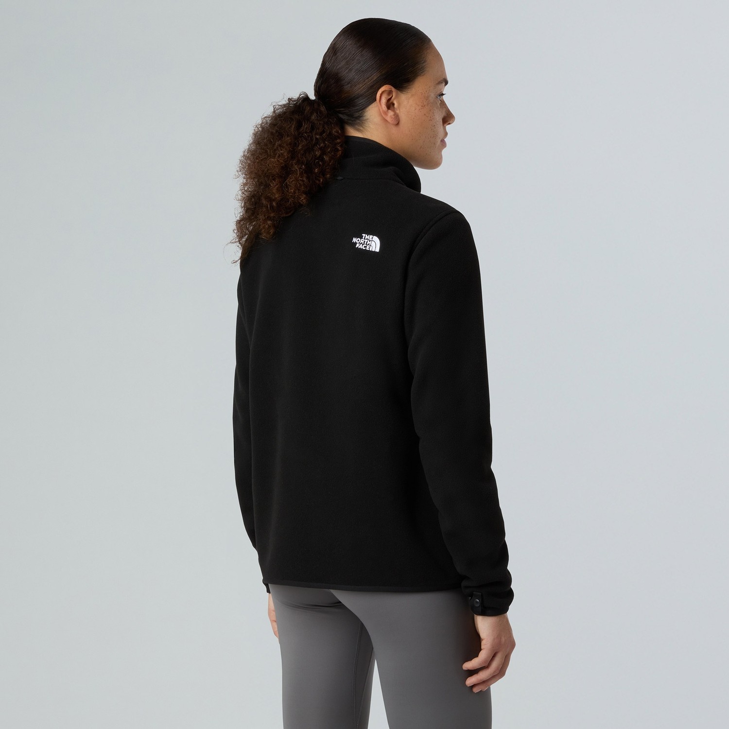 The North Face Glacier Fleece Kadın Siyah Outdoor Polar görsel 3