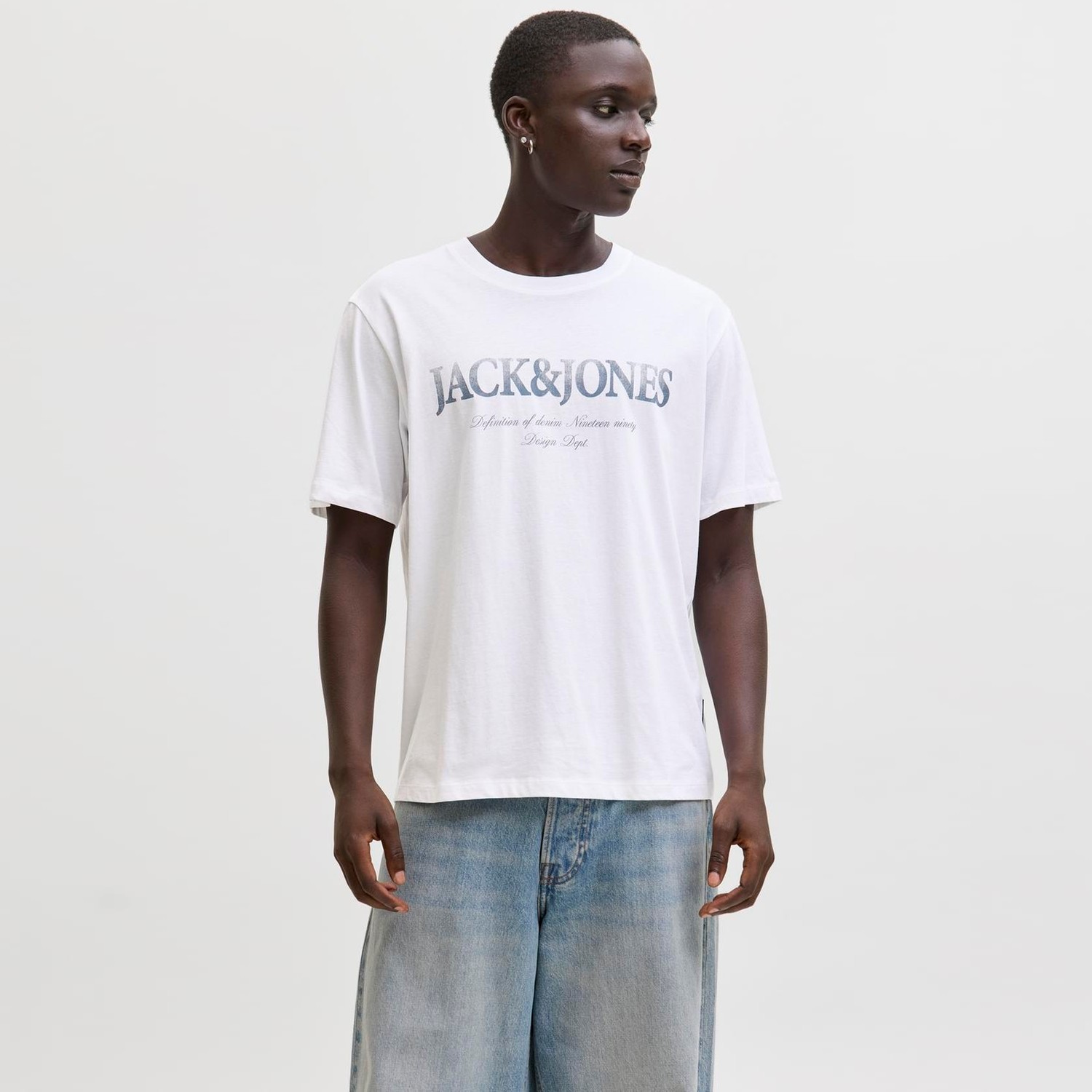 Jack & Jones Erkek Gögüs Logo Baskili Tisört - Devin görsel 2