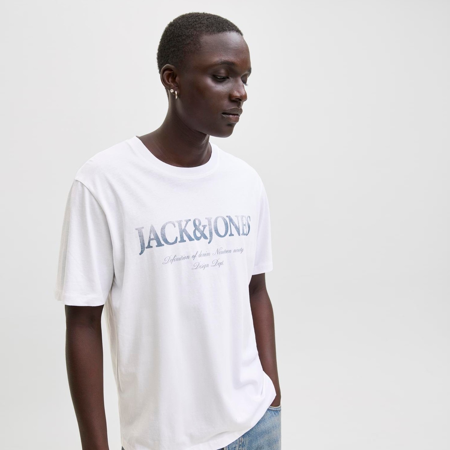 Jack & Jones Erkek Gögüs Logo Baskili Tisört - Devin görsel 4