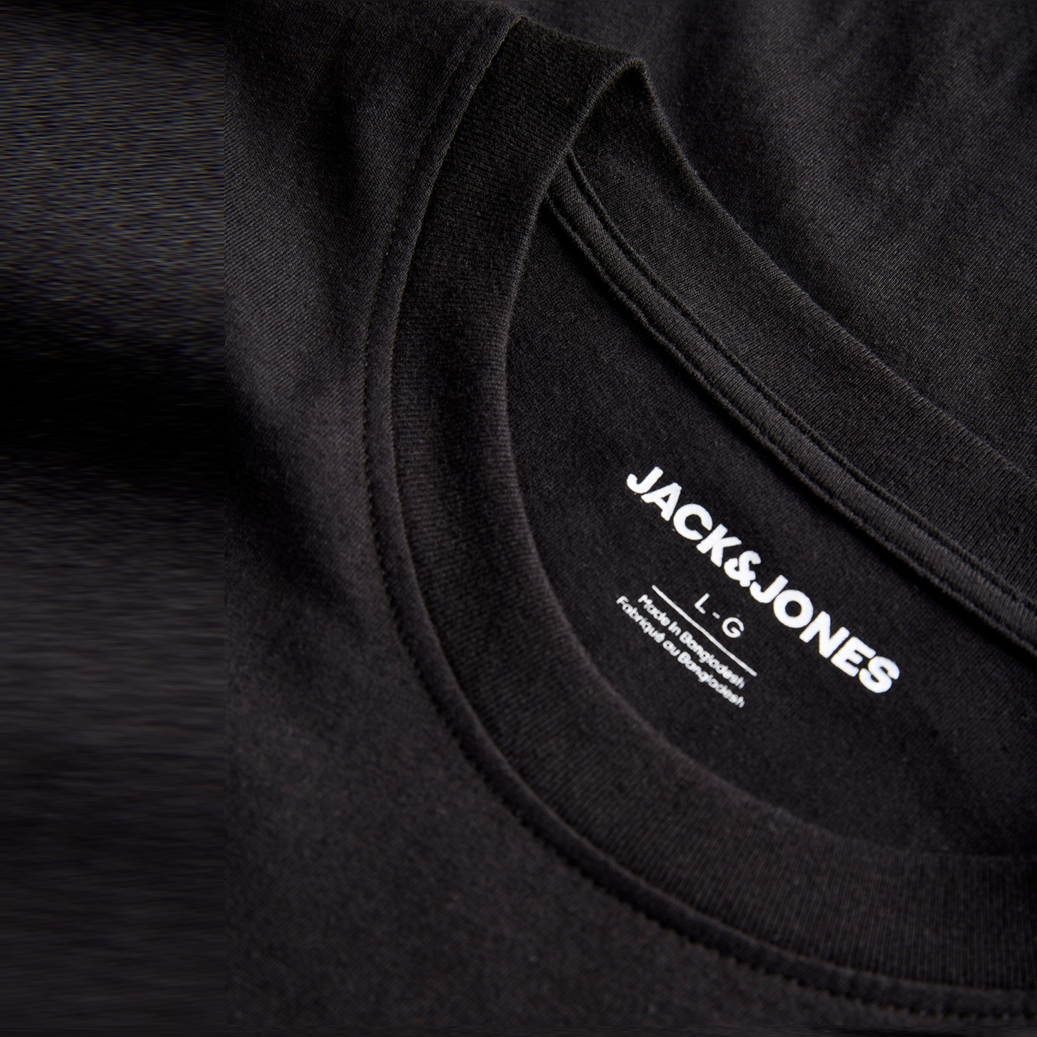 Jack & Jones Erkek Gögüs Baskili Bisiklet Yaka Tisört - Tom