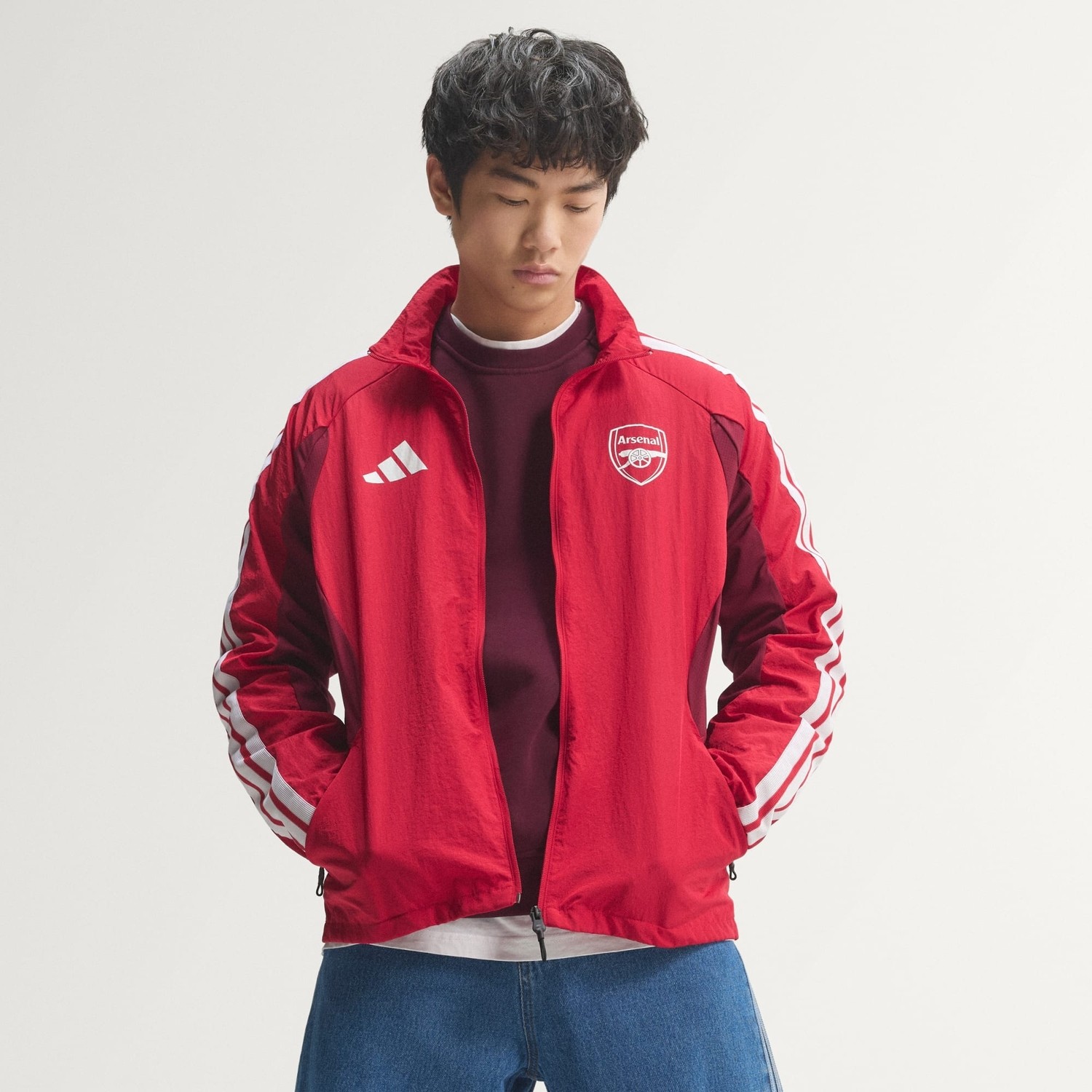 adidas KV6745 Afc H Anth Arsenal Fc Iç Saha Anthem Ceket görsel 2