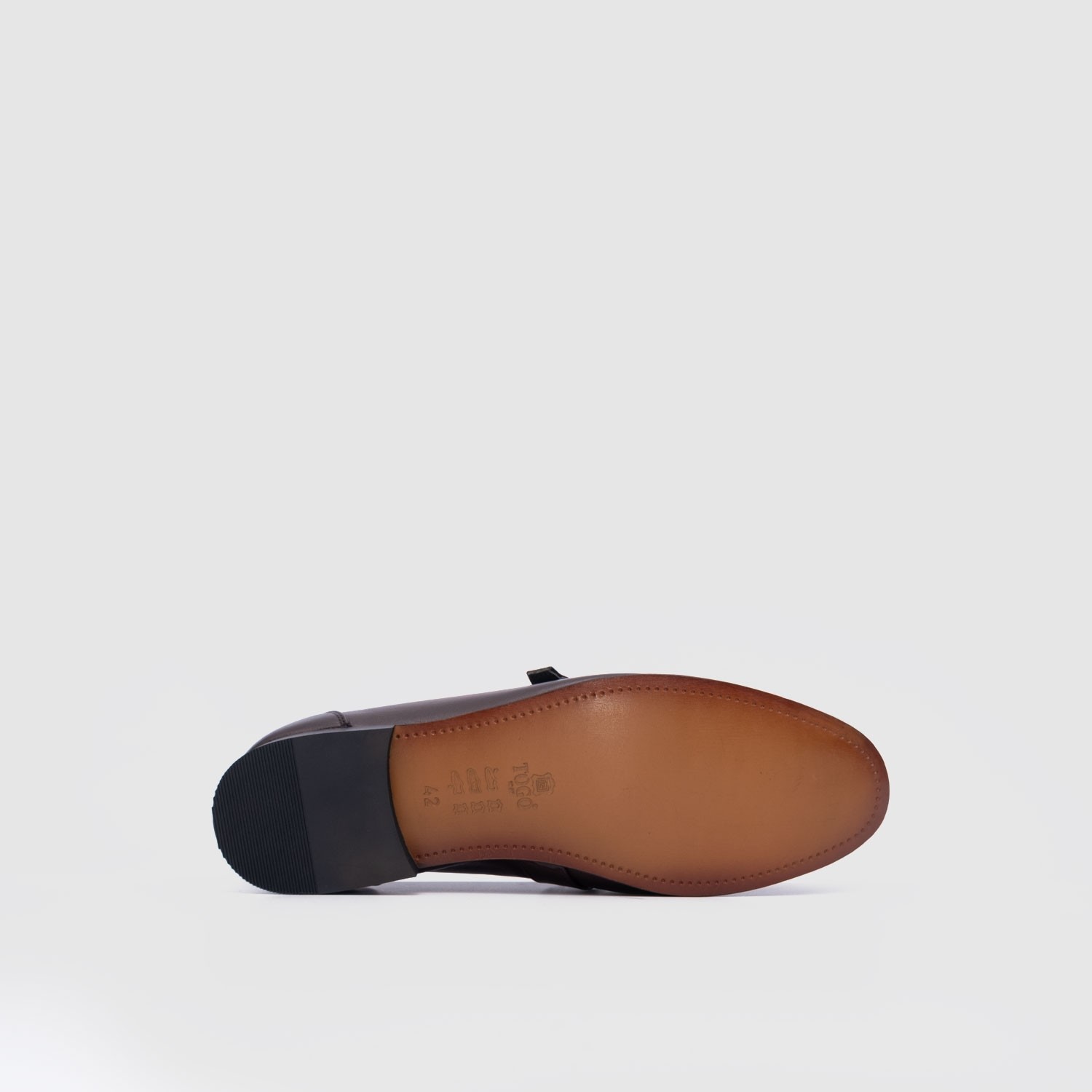 Togo Kahverengi Hakiki Deri Erkek Casual Loafer Ayakkabı [052360] görsel 3