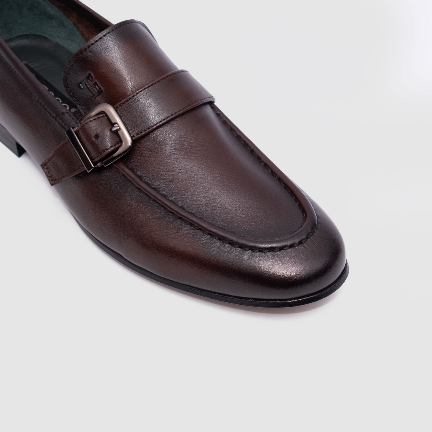 Togo Kahverengi Hakiki Deri Erkek Casual Loafer Ayakkabı [052360] görsel 5
