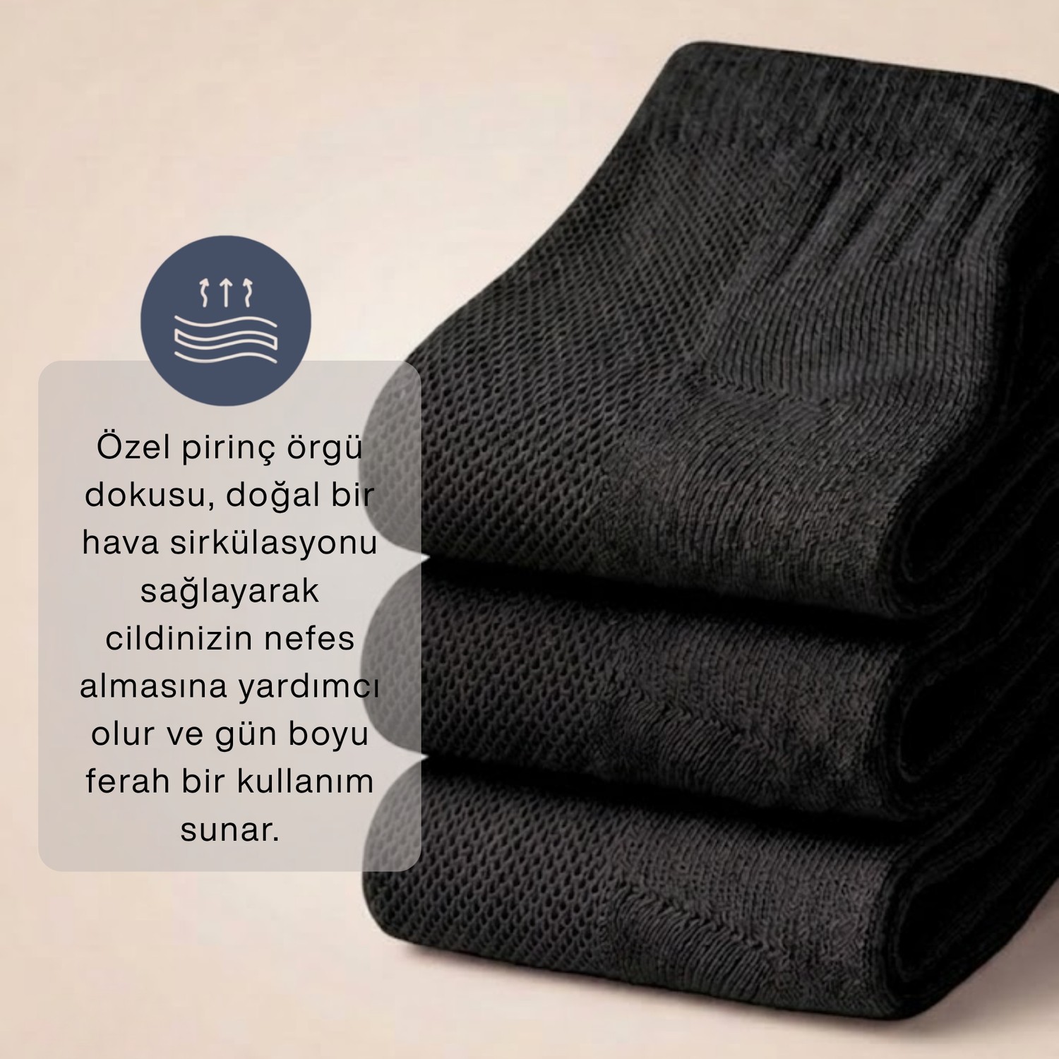 Socketta Kadın Bambu Dikişsiz 6'lı Esnek Patik Çorap, Premium görsel 3