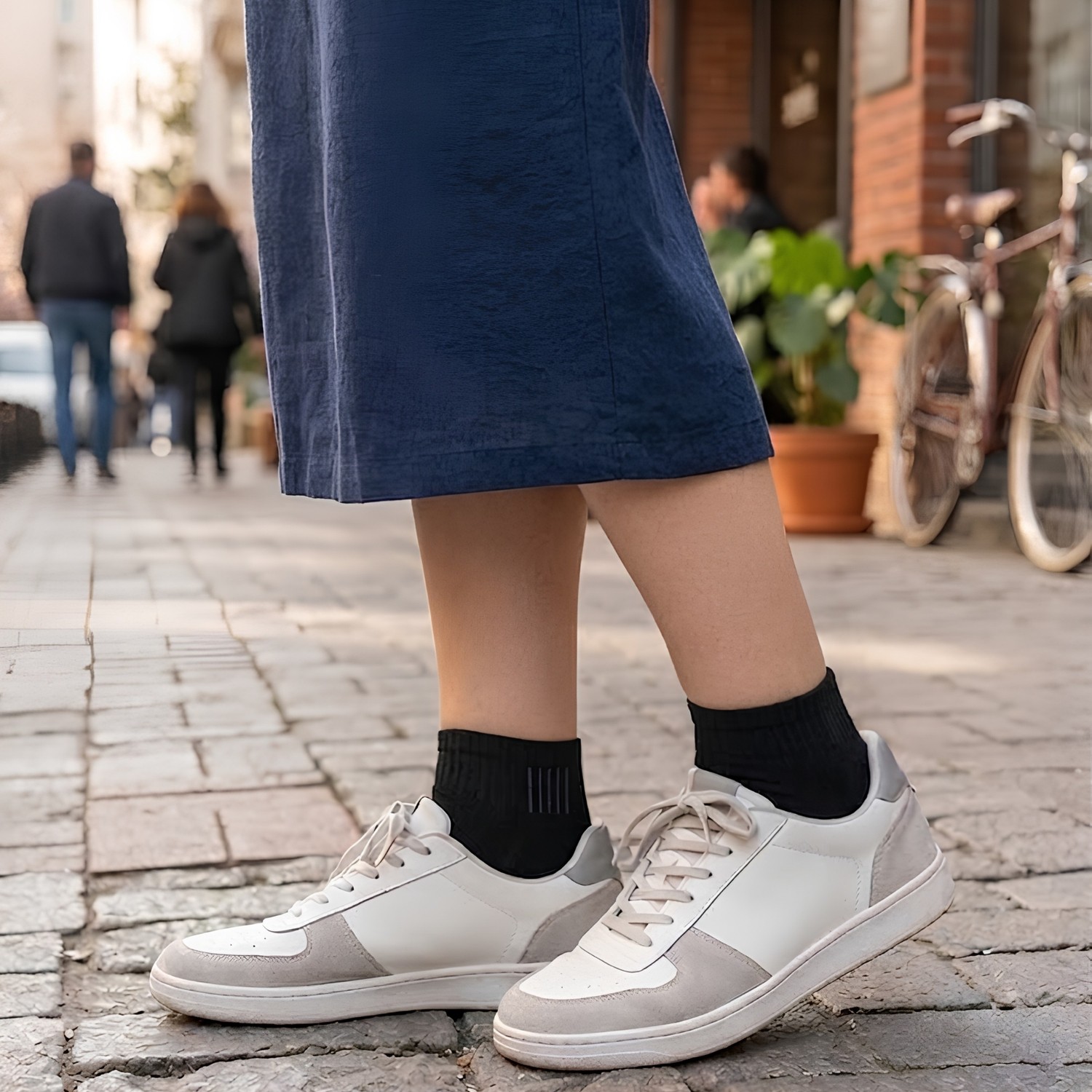 Socketta Kadın Bambu Dikişsiz 6'lı Esnek Patik Çorap, Premium görsel 4
