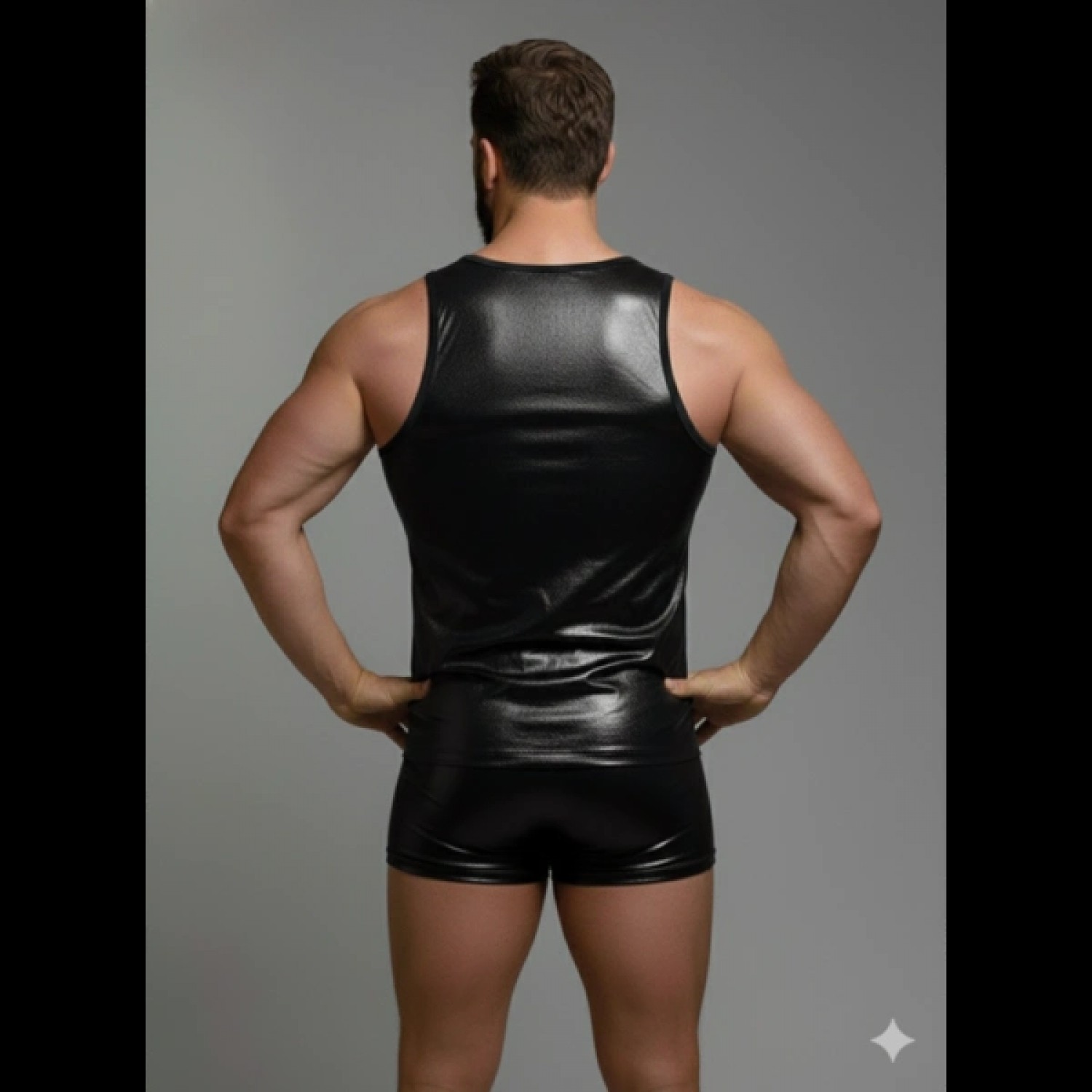 Hace Bazaar Erkek Lame Tank Top Boxer Takımı görsel 2