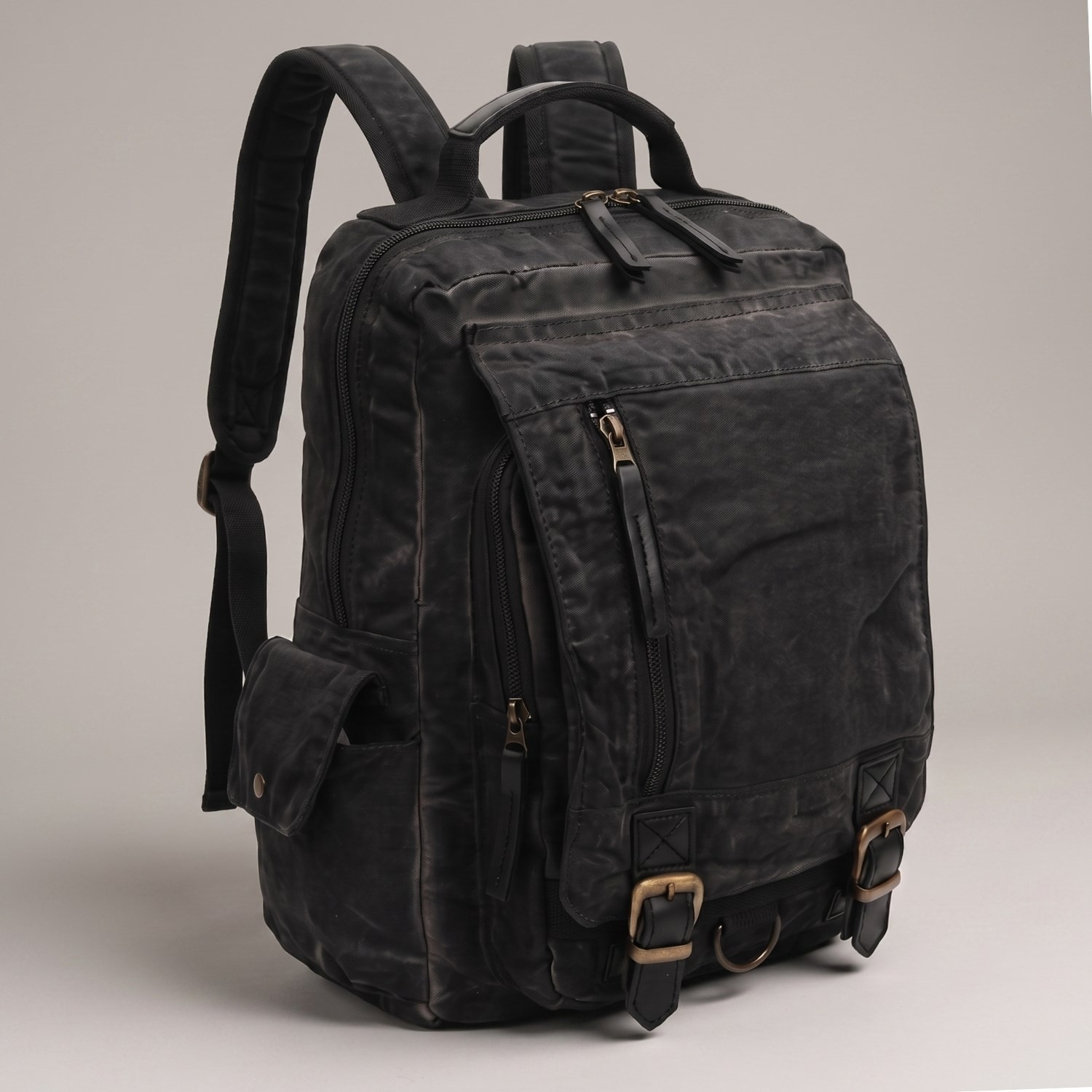 Cappadocia Vintage Celsus 4013 Vintage Kanvas Sırt Çantası, 15,6 Inç Laptop Bölmeli, Çok Cepli Seyahat ve Günlük Kullanım Çantası