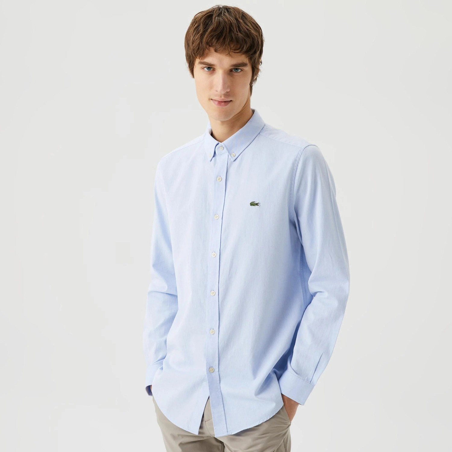 Lacoste Oxford Slim Fit Erkek Gömlek