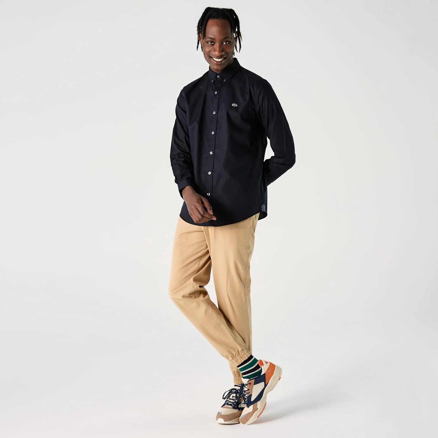 Lacoste Oxford Regular Fit Erkek Gömlek görsel 6