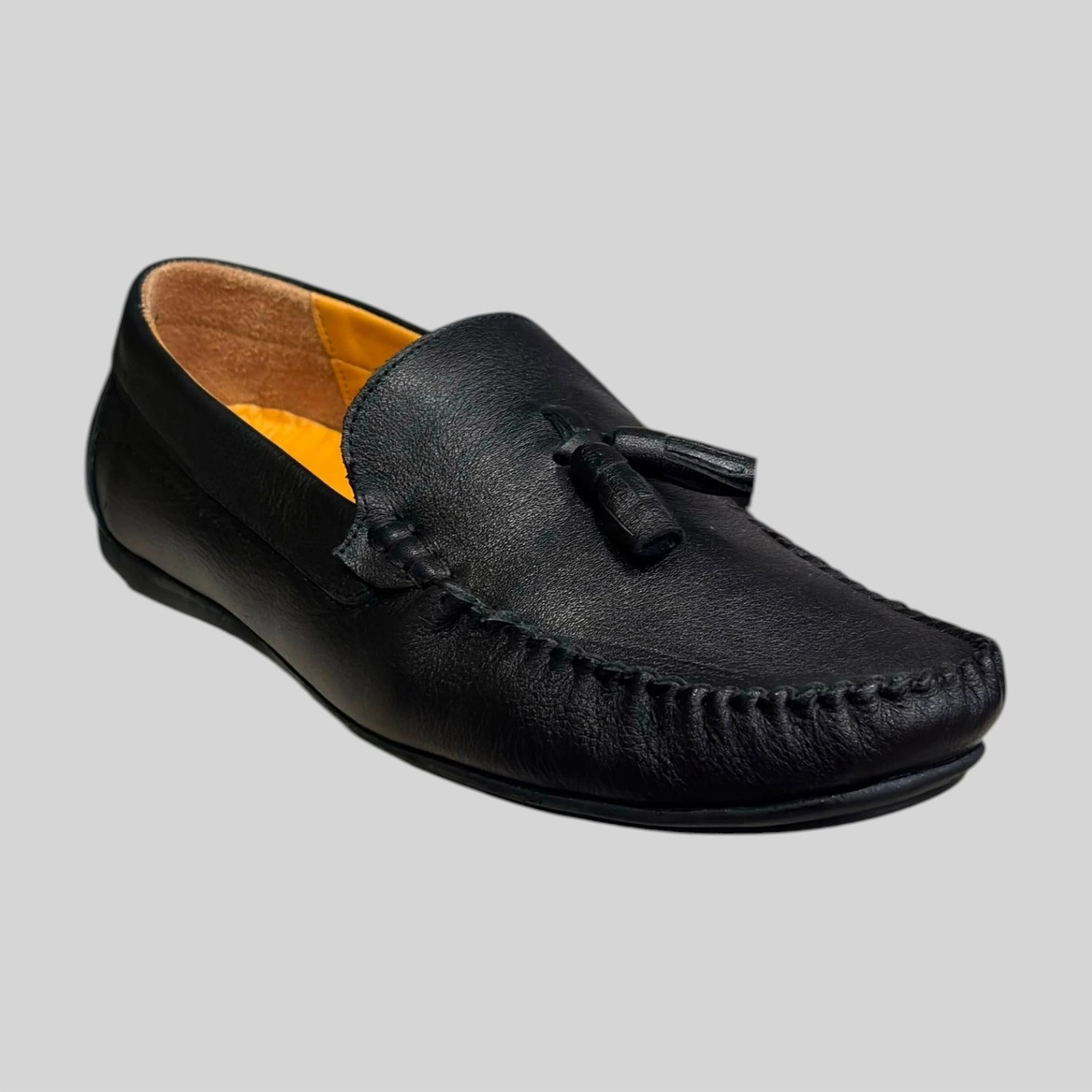 Beren Footwear 222 Erkek Hakiki Deri Oxford Ayakkabı Siyah görsel 3