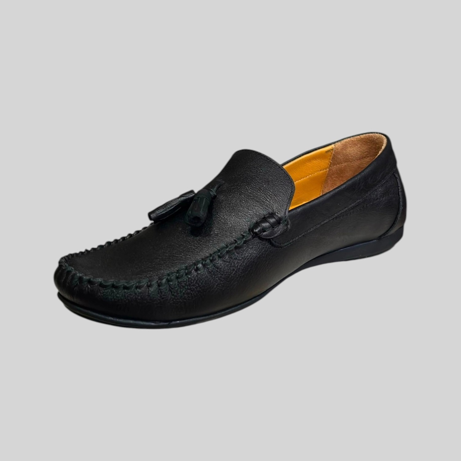 Beren Footwear 222 Erkek Hakiki Deri Oxford Ayakkabı Siyah görsel 4