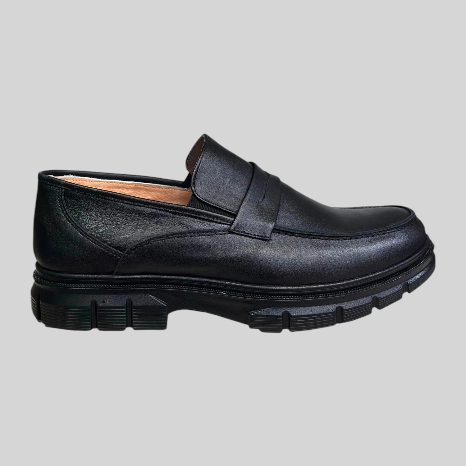 Beren Footwear 320 Erkek Hakiki Deri Püsküllü Loafer Ayakkabı Siyah