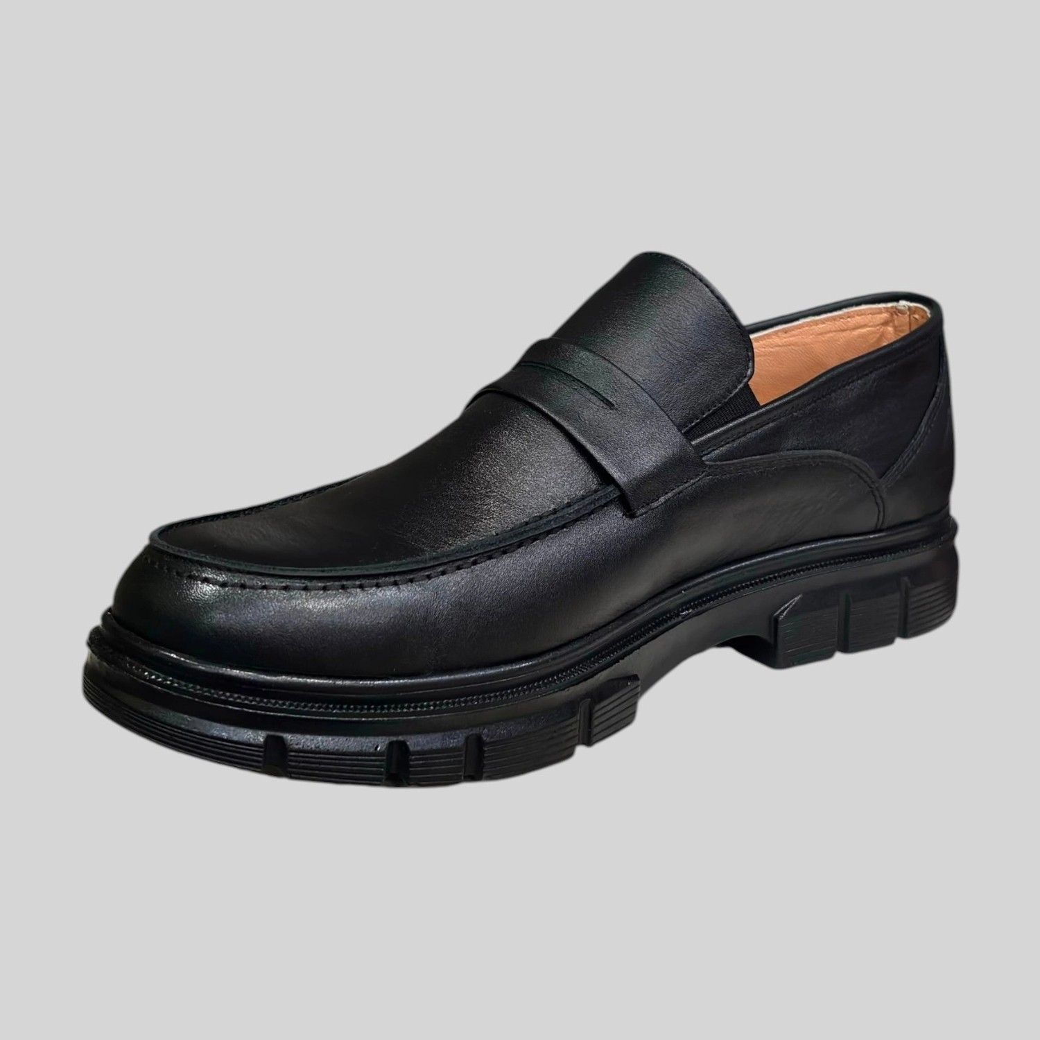 Beren Footwear 320 Erkek Hakiki Deri Püsküllü Loafer Ayakkabı Siyah görsel 4