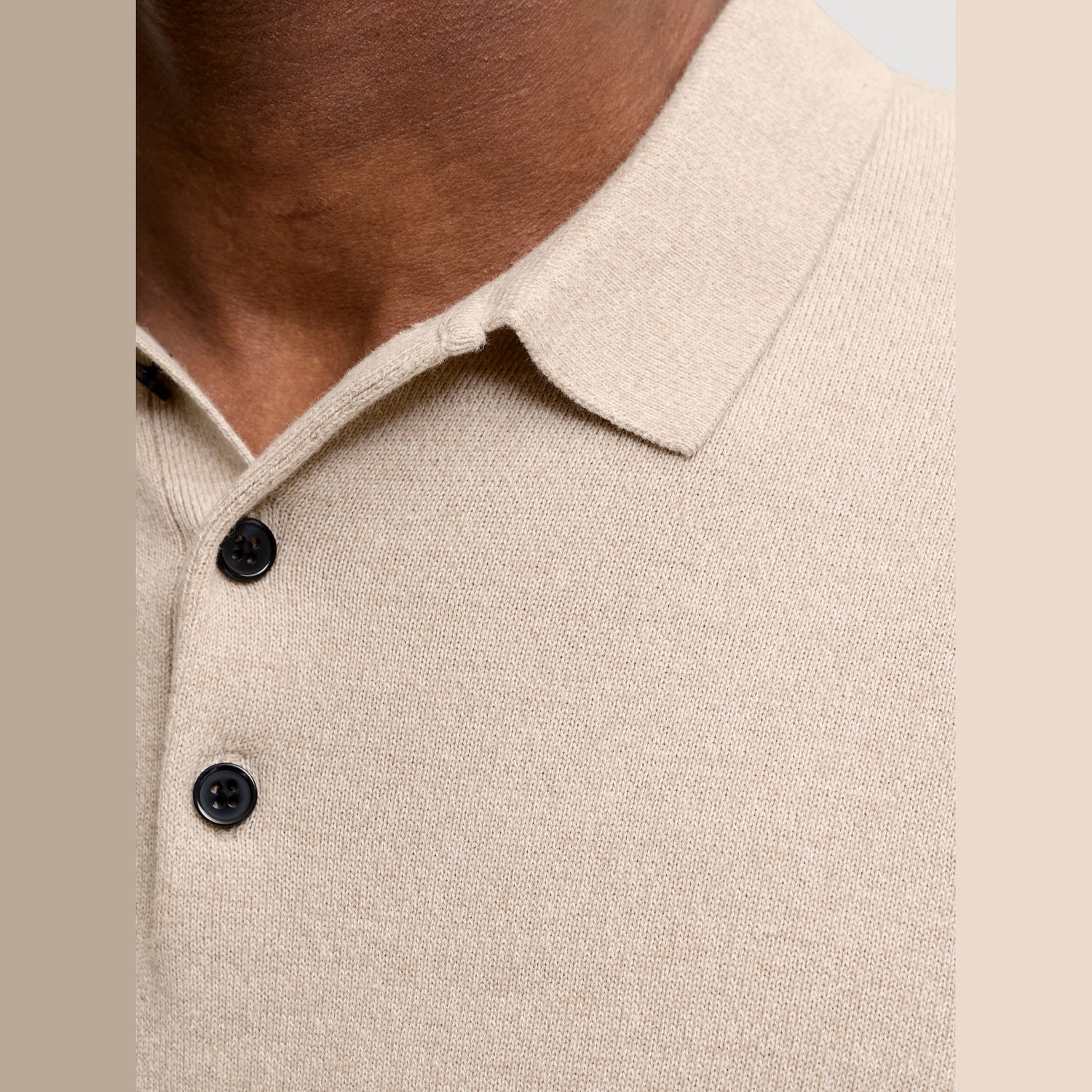 Jack & Jones Erkek Regular Fit Polo Yaka Triko Kazak - Basic görsel 5