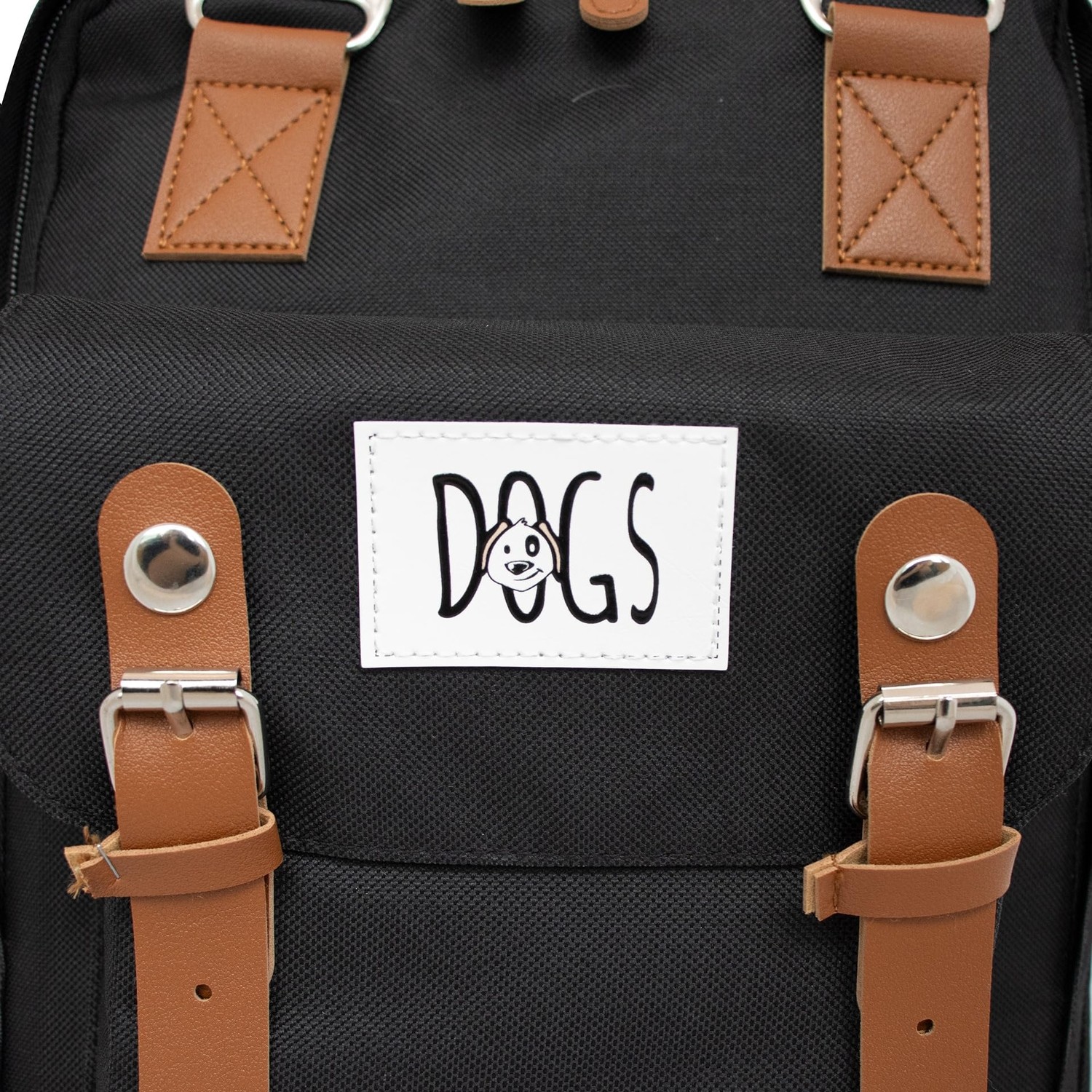 Die Grup Biggdesign Dogs USB Girişli Suya Dayanıklı 14 Inç Laptop Uyumlu Okul Sırt Çantası Siyah görsel 4