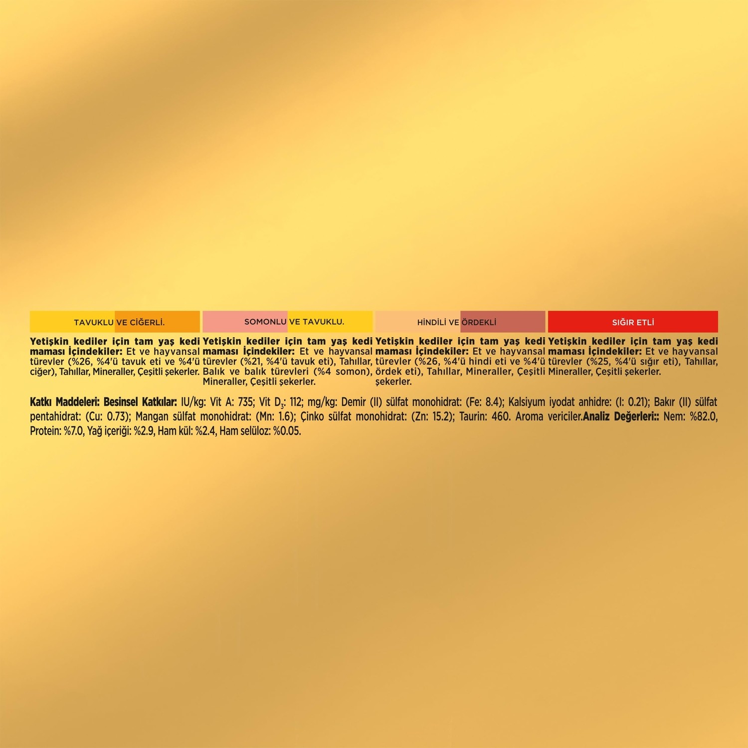 Die Grup Gourmet Gold Parça Sığır Etli Yaş Kedi Maması Multipack 85 Gr.(48 Al 36 Öde) görsel 2