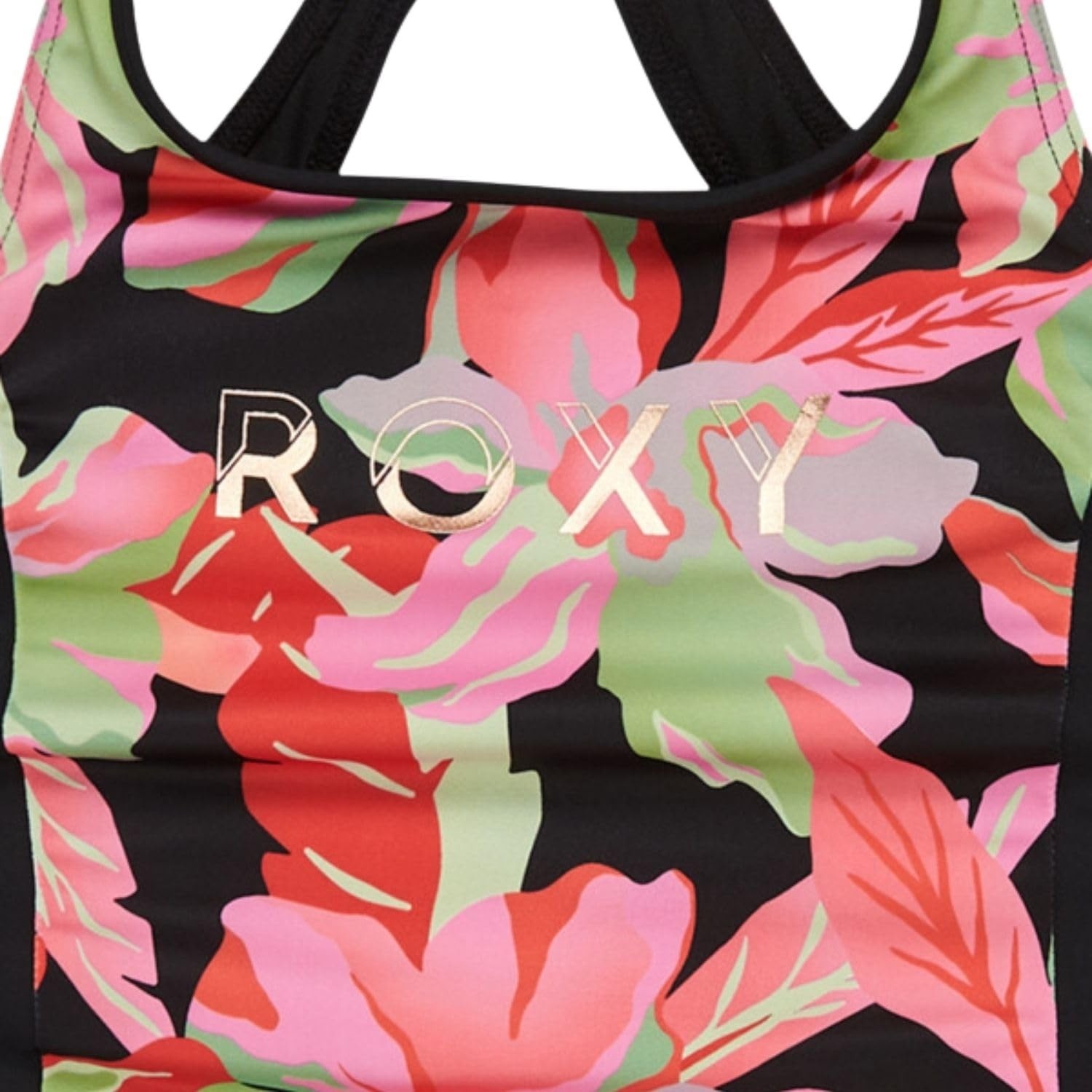 Die Grup Roxy Active Rg One Piece Kız Çocuk Mayo, 10, ERGX103207, Anthracıte The Moves Floral, Kız Çocuklar görsel 2