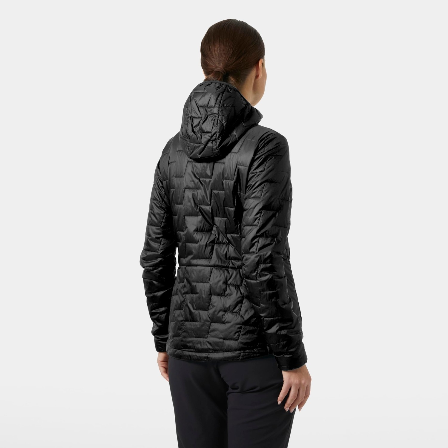 Die Grup Helly Hansen W Lifaloft Hooded Ins Jkt Kadın Mont Siyah Xs görsel 3