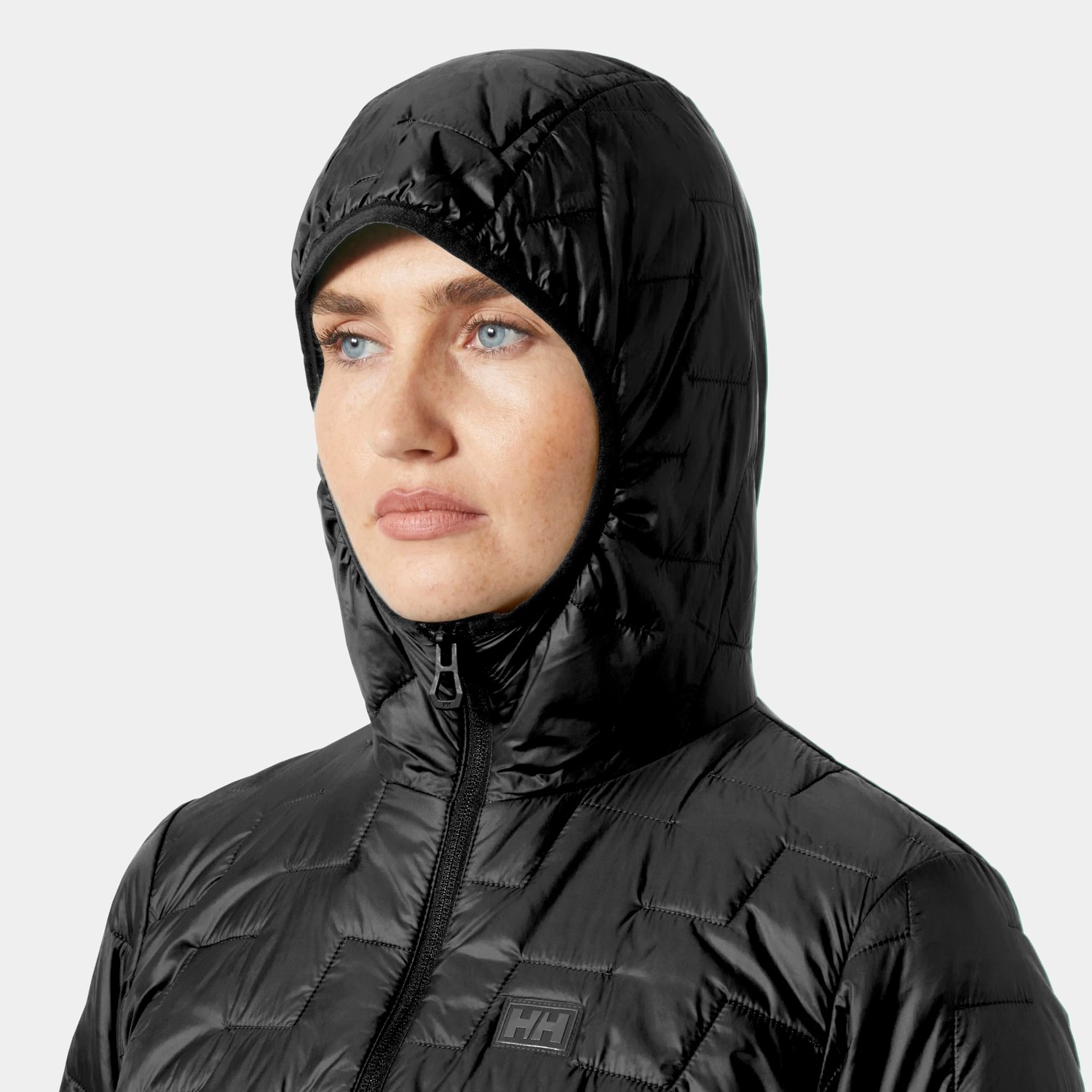 Die Grup Helly Hansen W Lifaloft Hooded Ins Jkt Kadın Mont Siyah Xs görsel 4