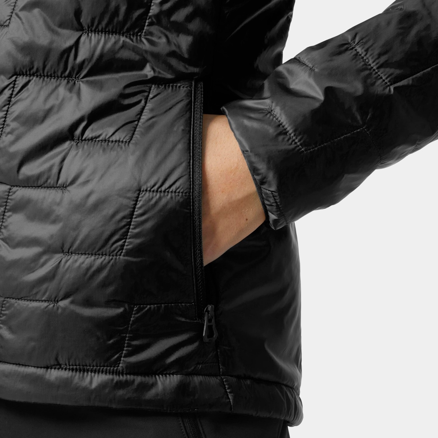 Die Grup Helly Hansen W Lifaloft Hooded Ins Jkt Kadın Mont Siyah Xs görsel 5