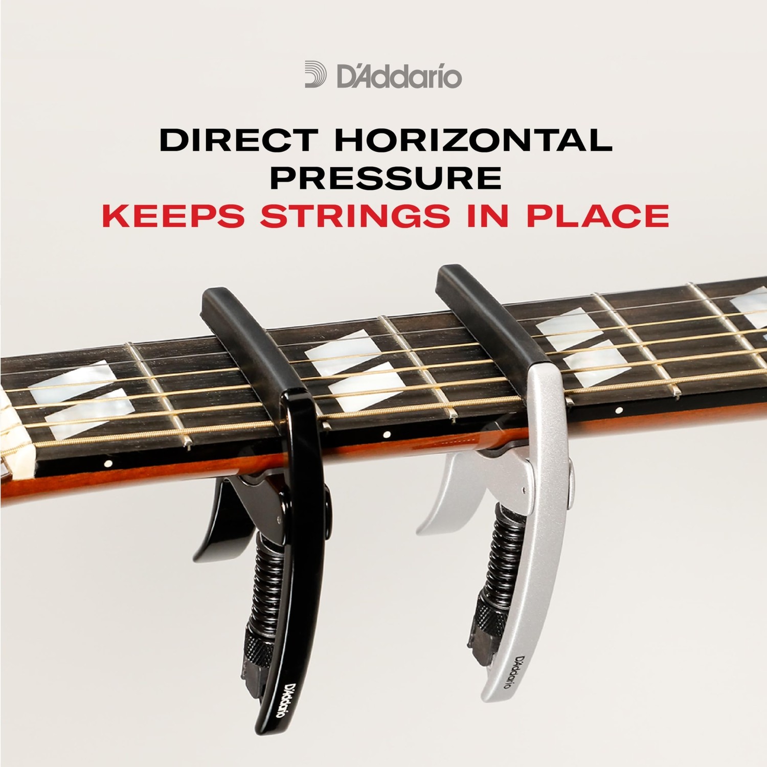 Die Grup Planet Waves PW-CP-09S Ns Tri-Action Kapo E ve Western Gitarlar Için görsel 4