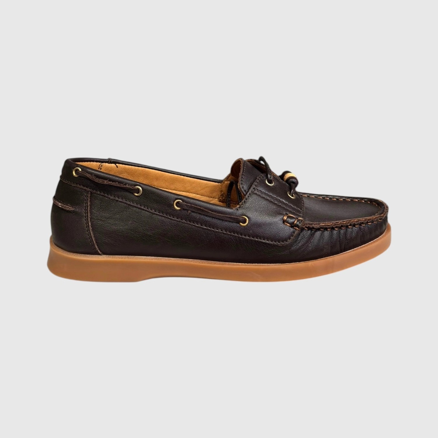 Myfit Shoes 613 Kadın Hakiki Deri Bağcıklı Loafer Ayakkabı Kahve
