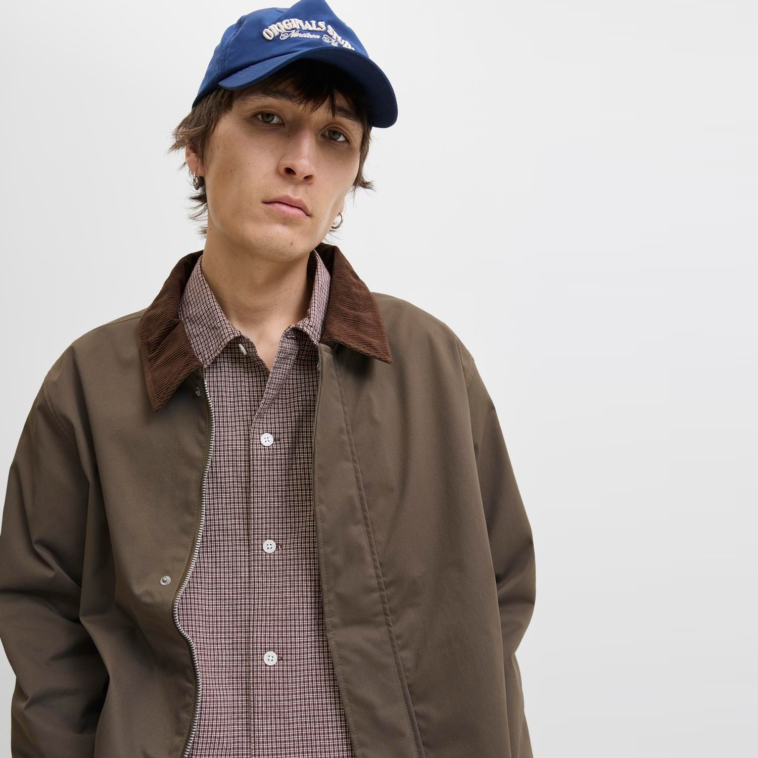 Jack & Jones Erkek Gömlek Yaka Uzun Kollu Ceket - Wolf görsel 8