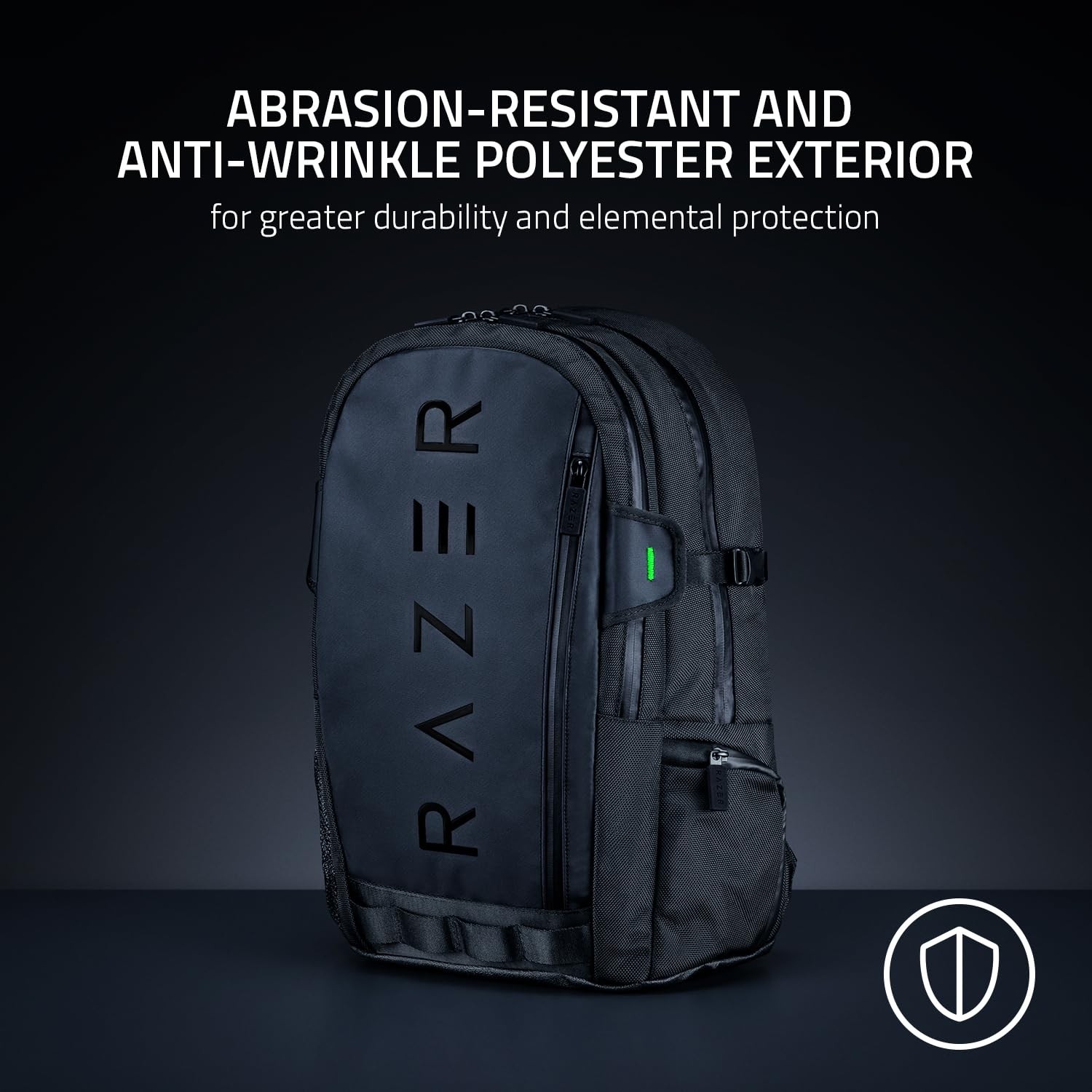 Die Grup Razer Rogue V3 Sırt Çantası (15,6") Black Edition - Kompakt Seyahat Sırt Çantası (15 Inçe Kadar Dizüstü Bilgisayarlar Için Bölme, Aşınmaya Dayanıklı, Polyesterden Yapılmış Dış Kabuk) Siyah görsel 2