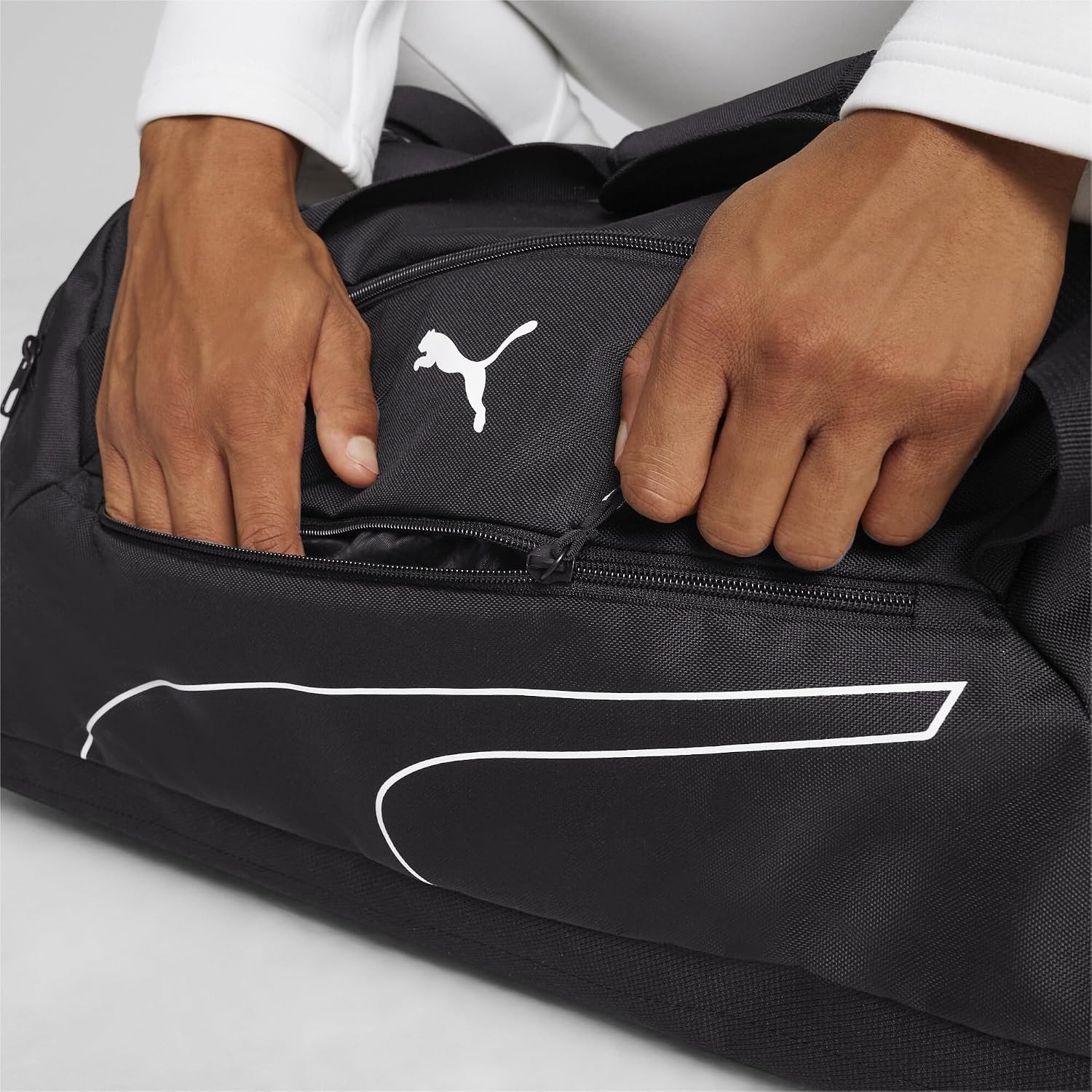 Happy Trend Puma Fundamentals Sports Bag M Spor Çantası, Koyu Mor, 61 x 26,5 x 4,5 cm görsel 4