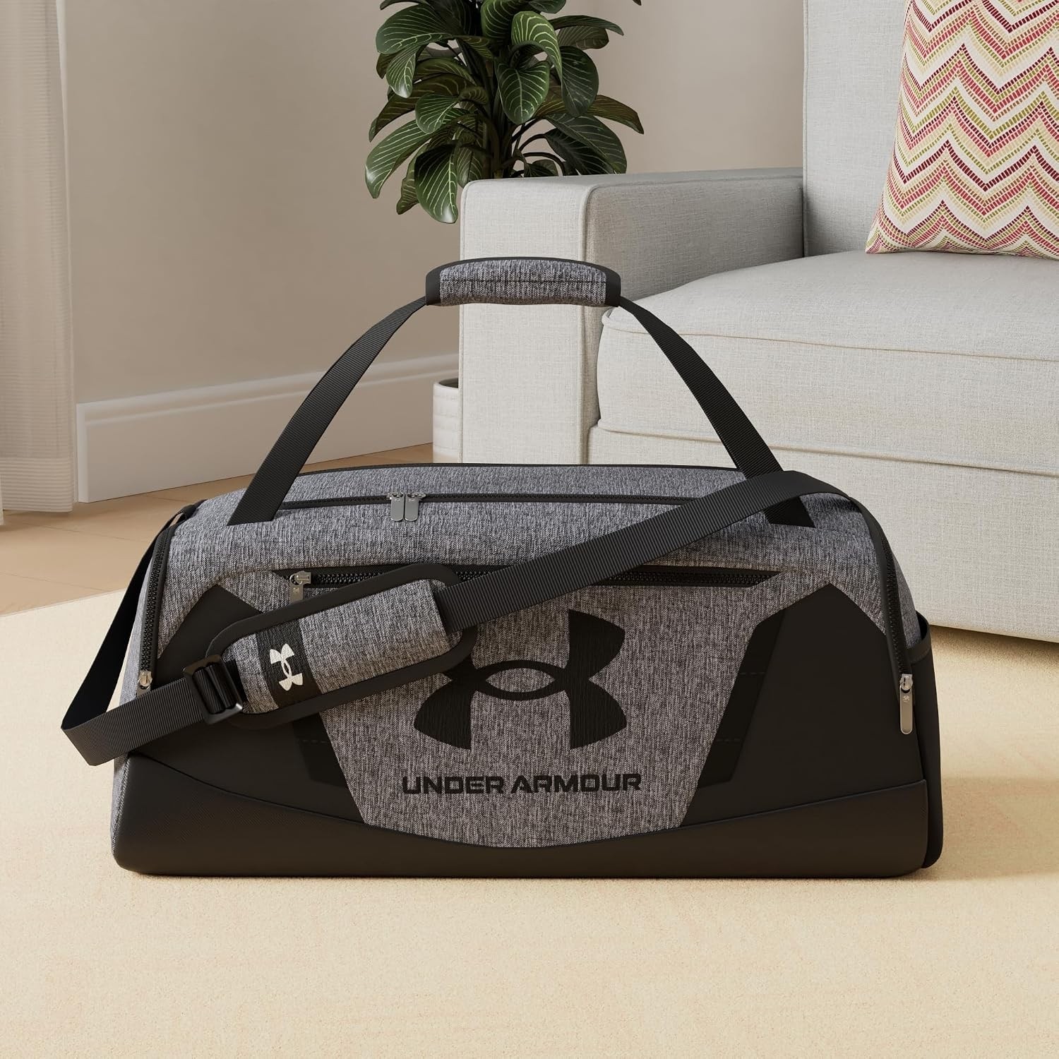Happy Trend Under Armour Ua Undeniable 5.0 Duffle Unisex Yetişkin Spor Çantası, Gri, M görsel 3