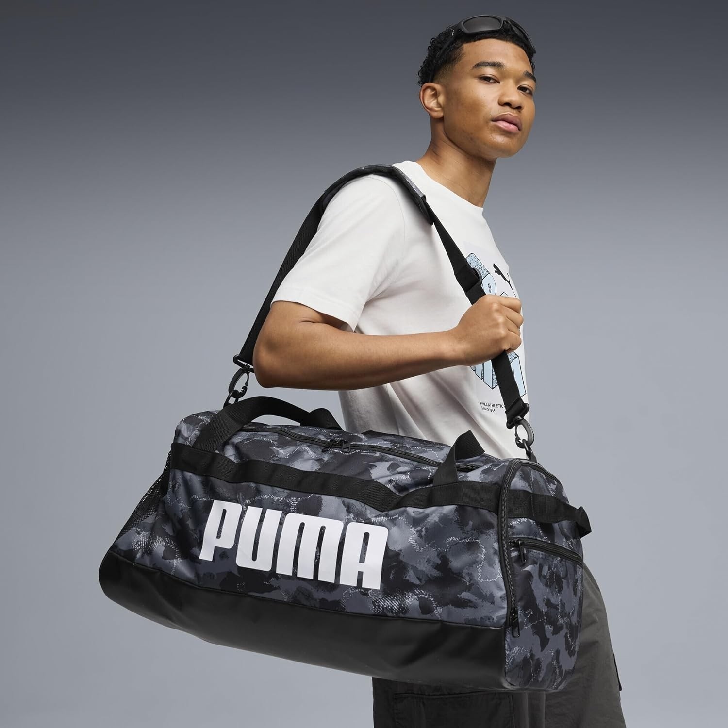 Happy Trend Puma Puma Challenger Aop M S Bag Unisex Yetişkin Spor Çantası Puma Black-Camo Aop x görsel 3