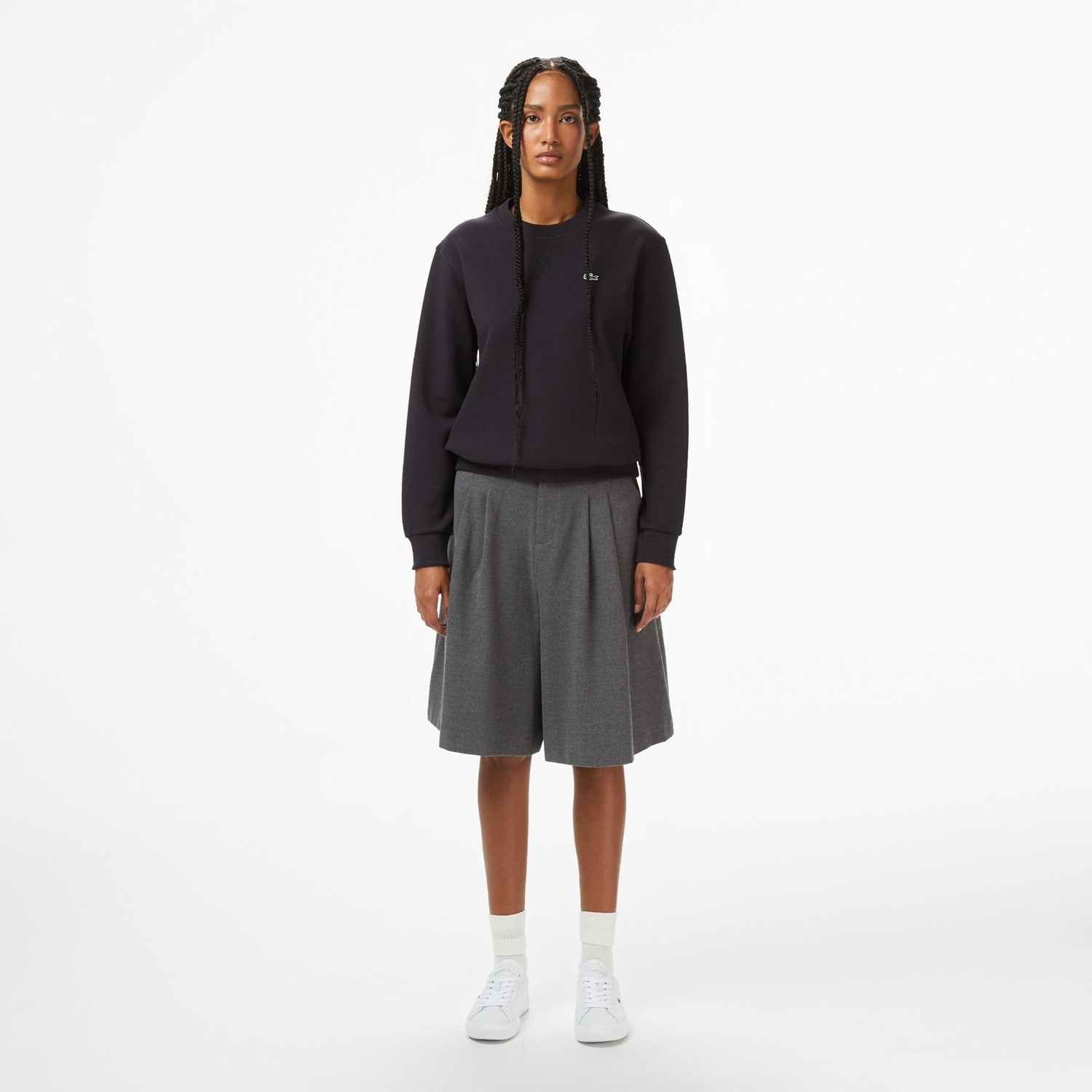 Lacoste Kadın Regular Fit Bisiklet Yaka Sweatshirt görsel 6