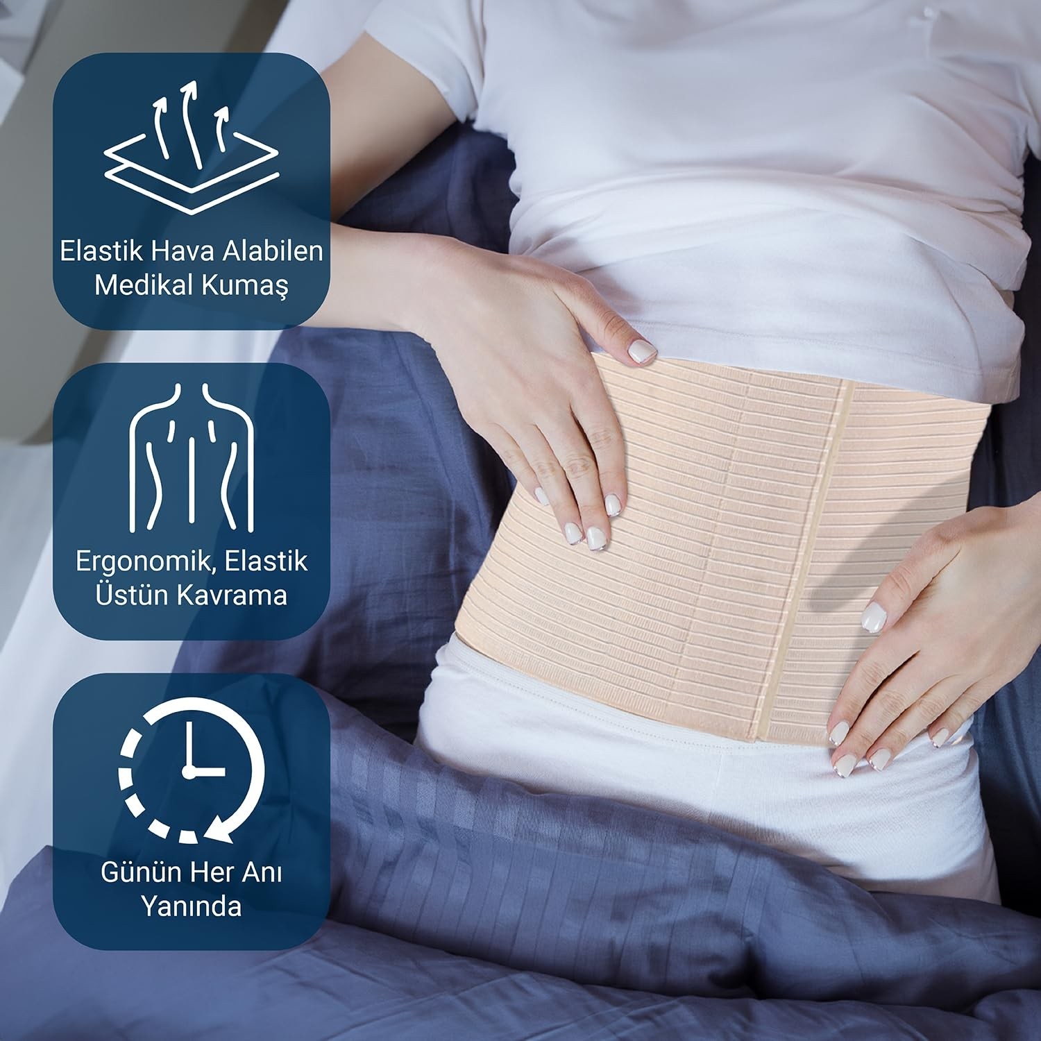 Brf Store Shopandenjoy Flexy Medical Ayarlanabilir Elastik Karın Korsesi, Lohusa Korsesi, Sezeryan, Doğum Sonr görsel 5