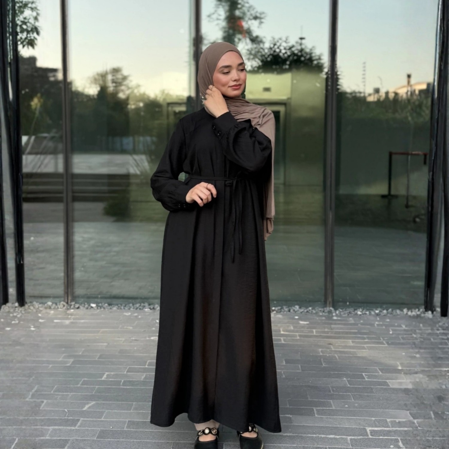 Zeynep Uyanık Rayon Tunik Gizli Düğmeli - Bilek Boy görsel 6