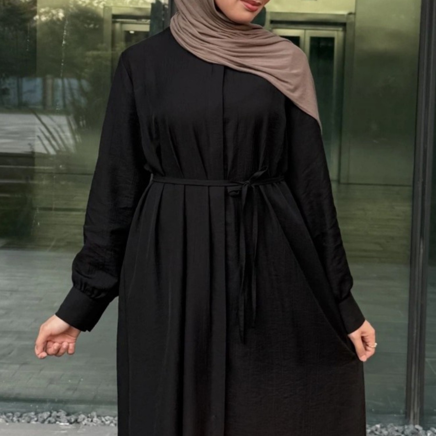 Zeynep Uyanık Rayon Tunik Gizli Düğmeli - Bilek Boy görsel 7
