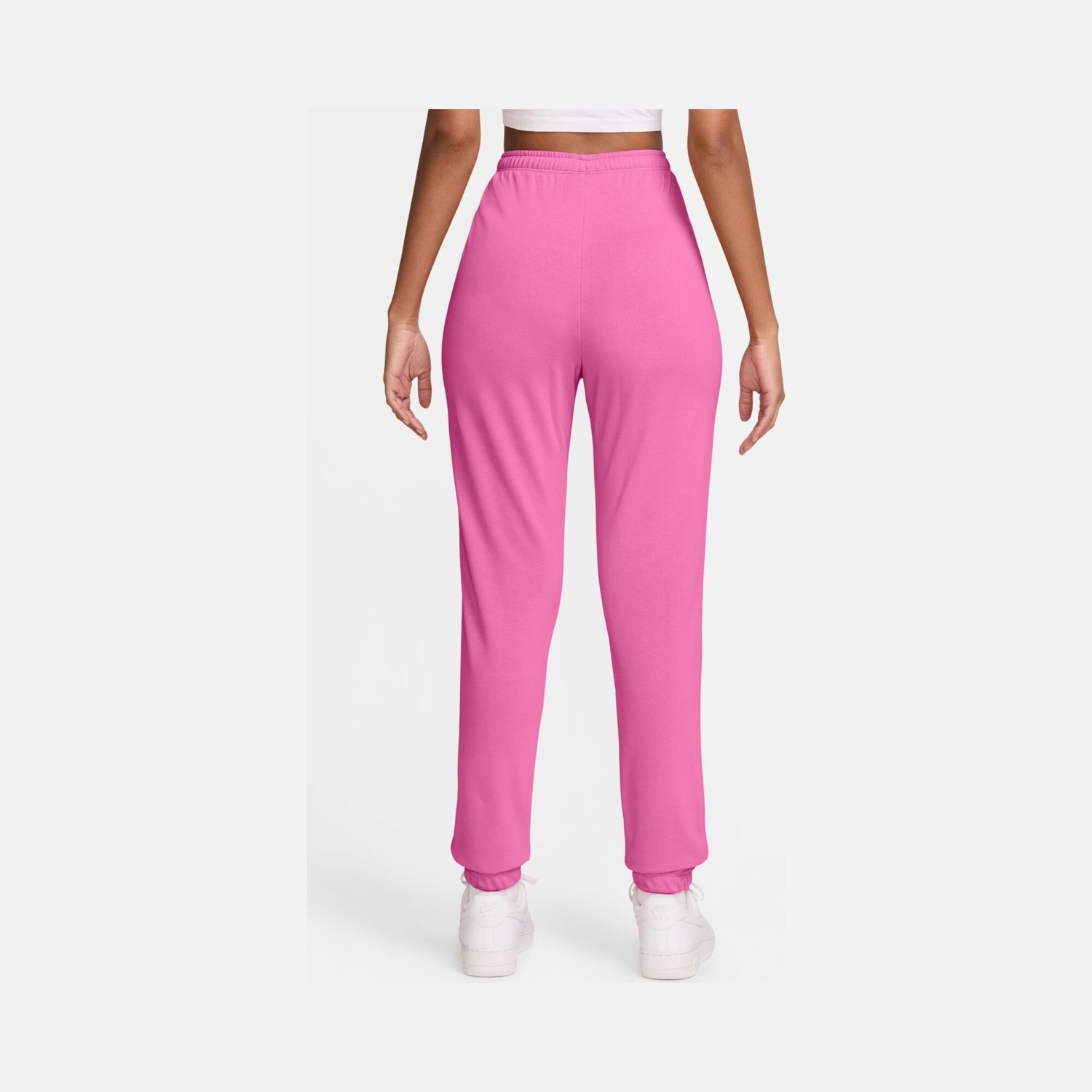Nike Kadın Pembe Phoenix Fleece Chill French Terry Slim Fit Yüksek Bel Eşofman Altı | FN2434-675 görsel 3