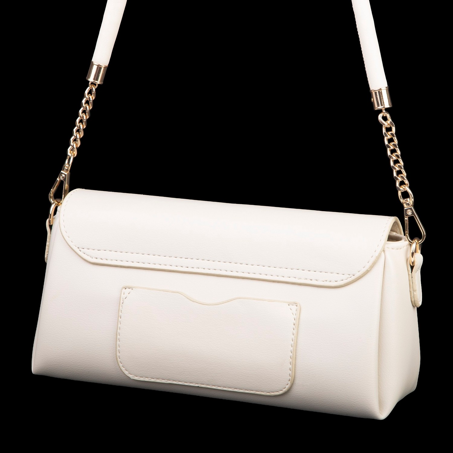 Nas Bag Kadın Sade Şık Omuz ve Çapraz Çanta (En 24 cm ;boy 12 cm ) Krem görsel 2