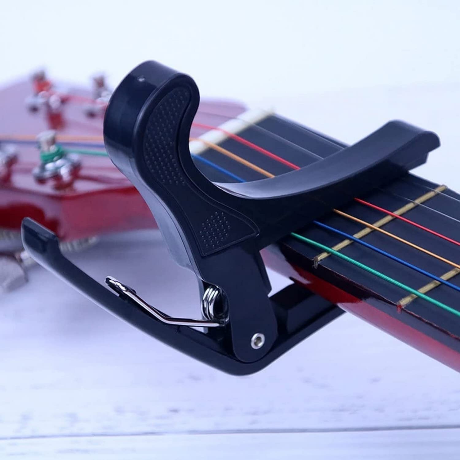 Aesco Chroma Kaliteli Metal Gitar Bağlama Saz Kaposu - Kapo Capo Kelepçe & Sağlam Metal görsel 3