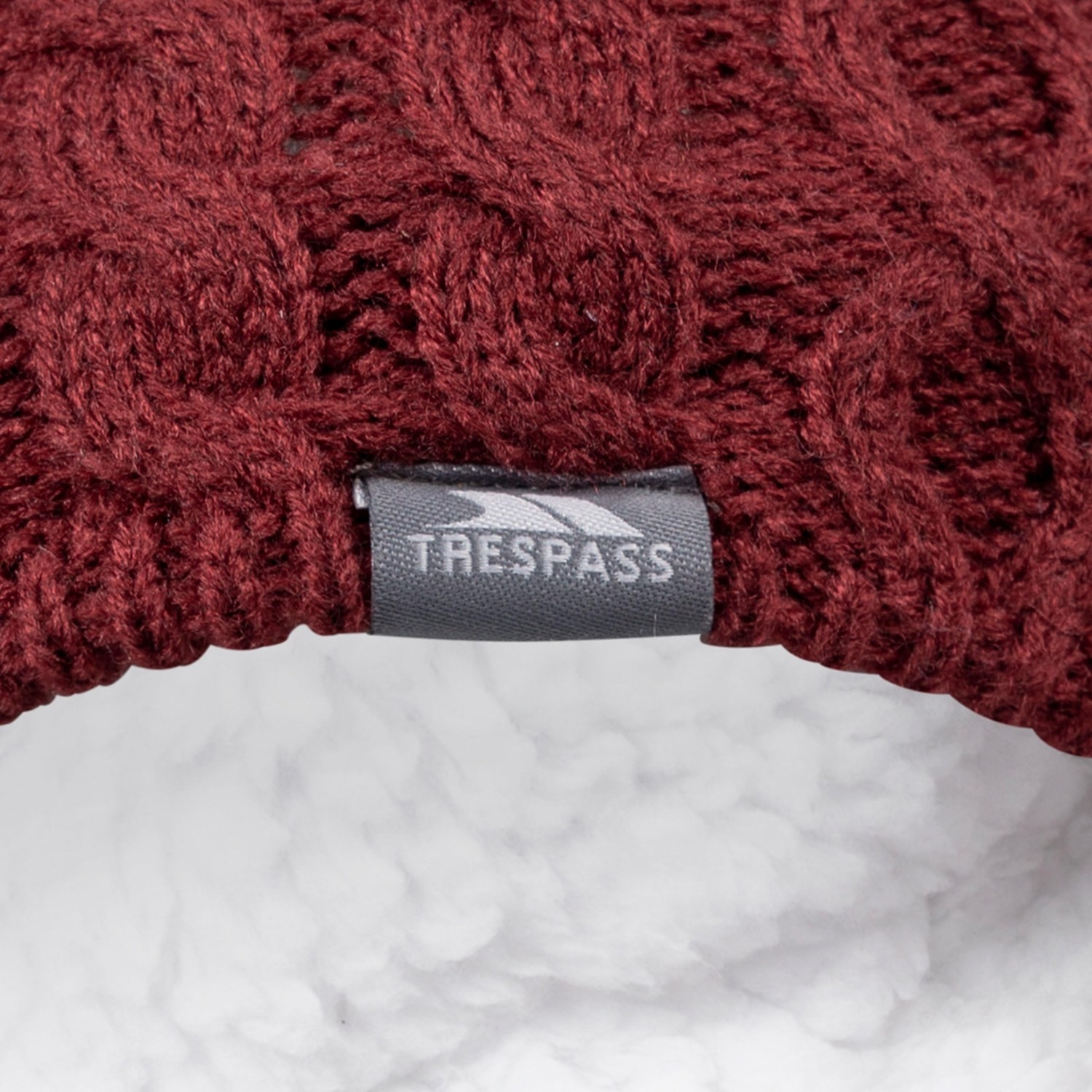 Aesco Trespass Kadınlar/bayanlar Kendra Beanie Hat, Koyu Kiraz, Tek Beden görsel 4